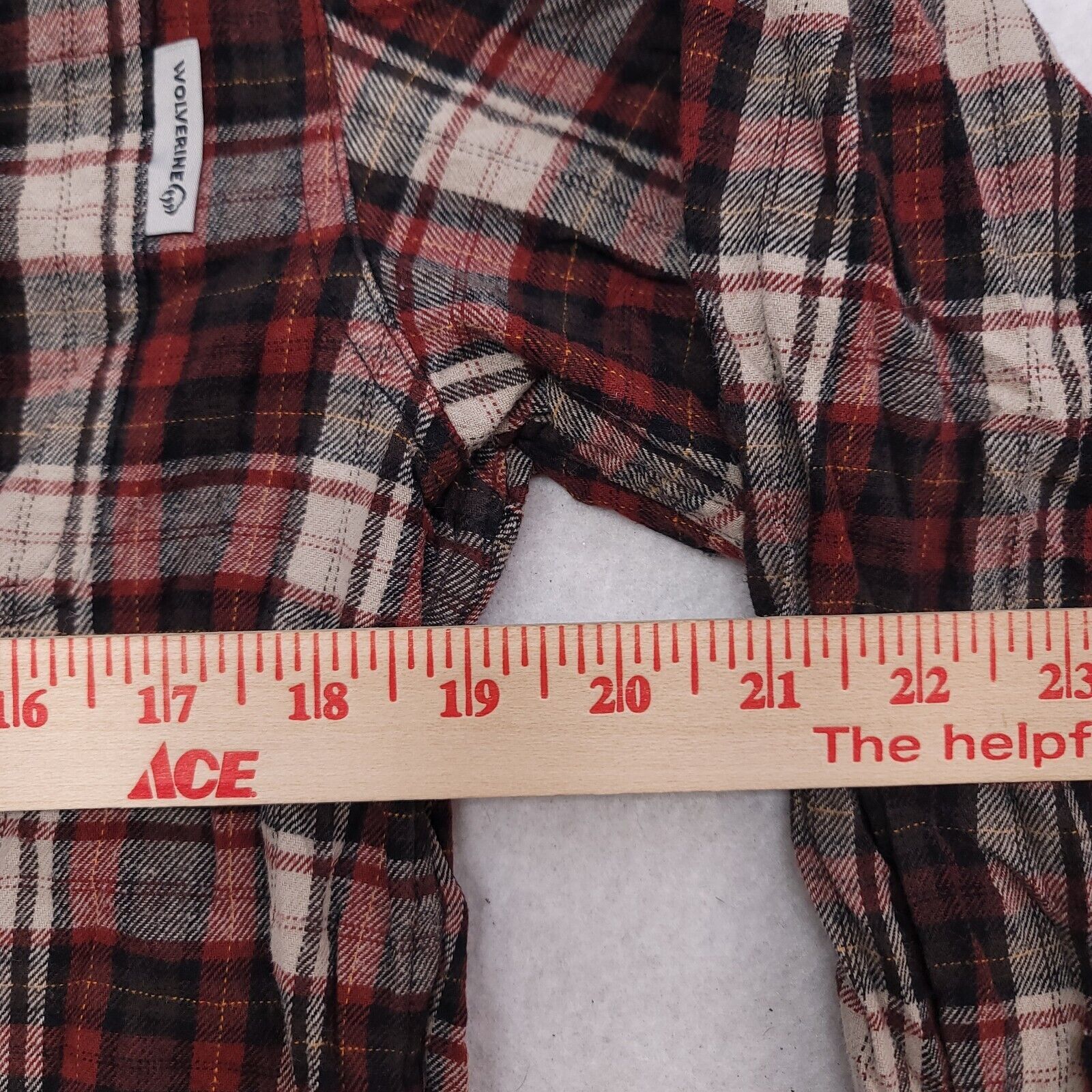 Wolverine Wolverine Tartan Flannel Shirt Mens Size Medium M Red Gray Size US M / EU 48-50 / 2 - 8 Thumbnail