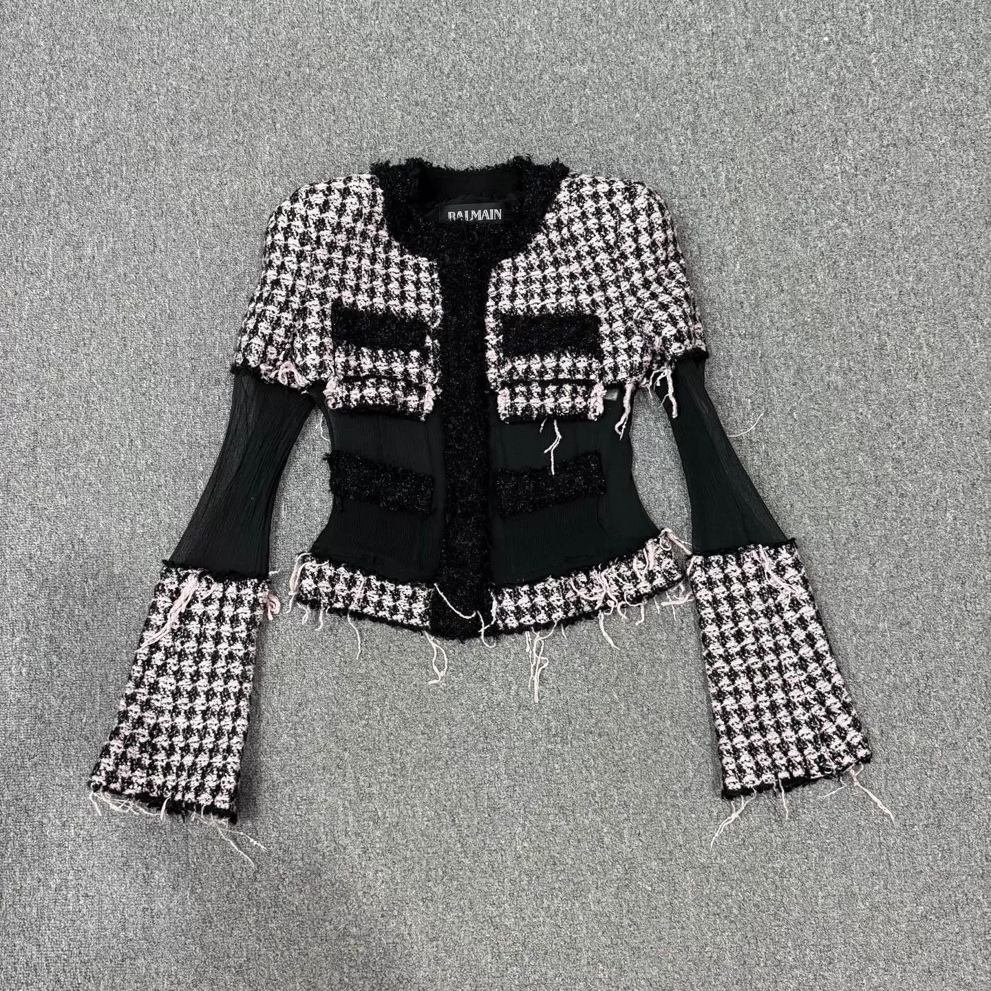 Balmain Balmain Tweed Tassel Jacket 34 Mint Size XXS / US 00 / IT 34 - 1 Thumbnail