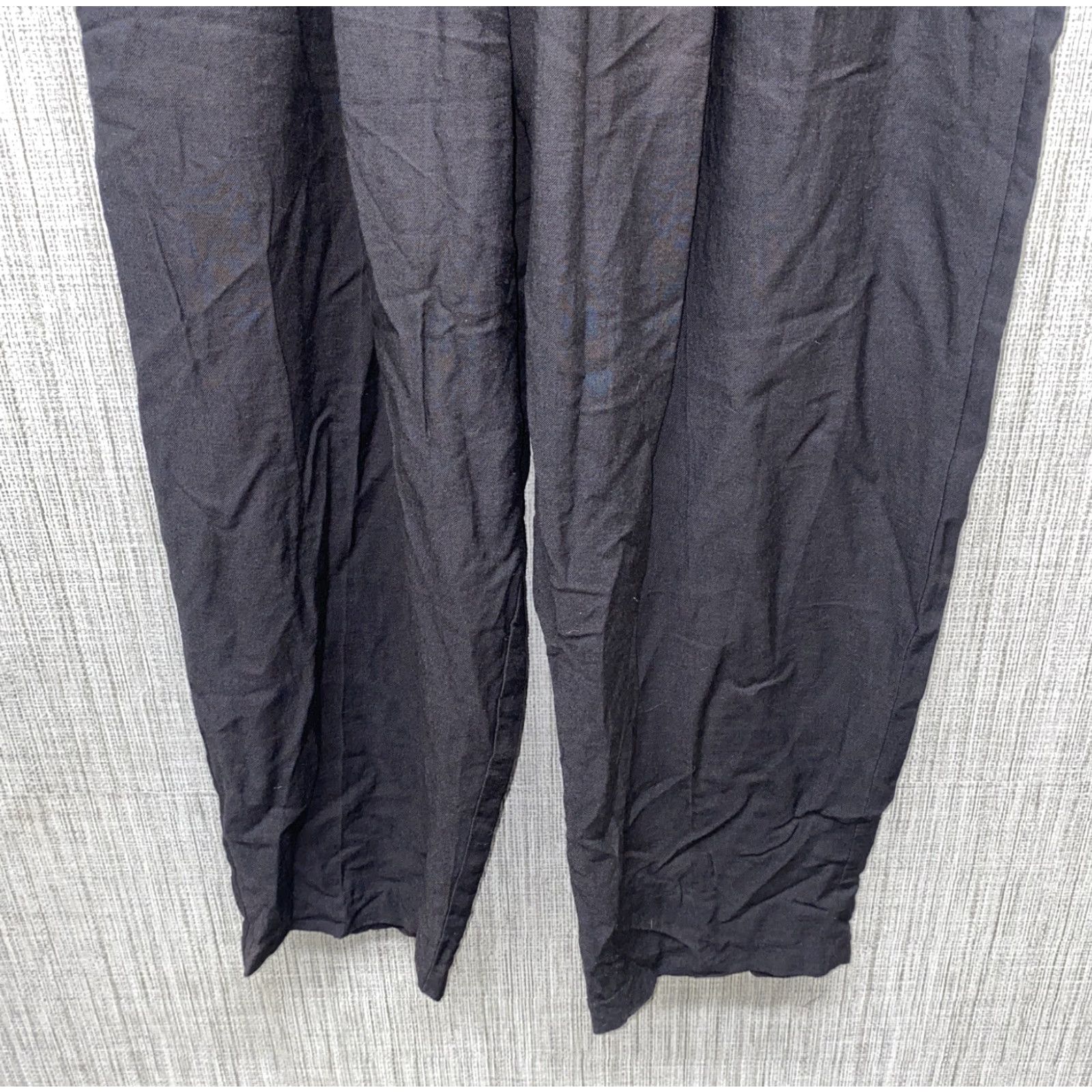 Vintage David Benjamin Womens Pants Casual Black Polyester Rayon Size 25 Inseam 28 NWT Regular Size 42" / US 20 - 3 Thumbnail