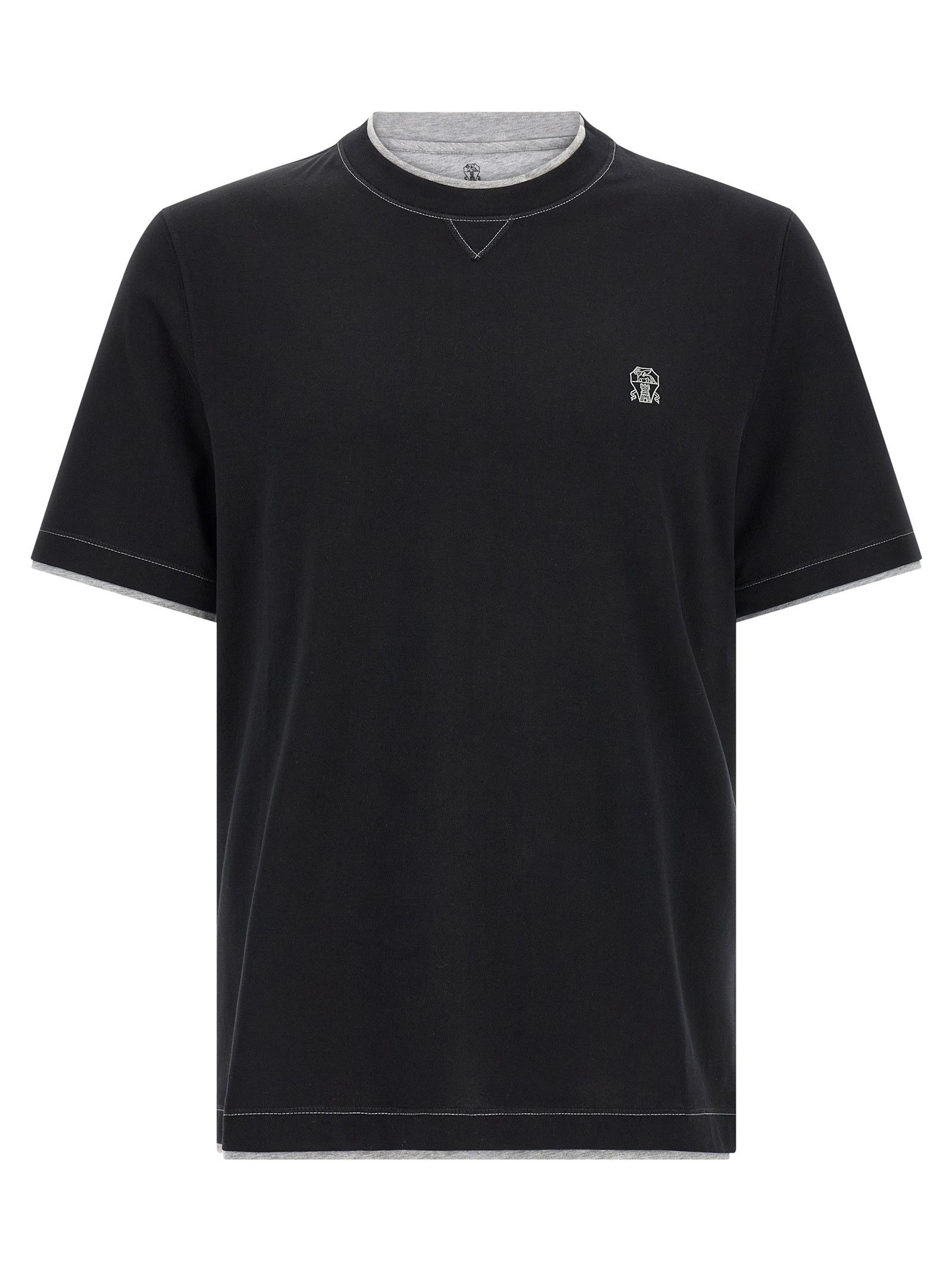Brunello Cucinelli Double layer t-shirt Size US S / EU 44-46 / 1 - 1 Thumbnail