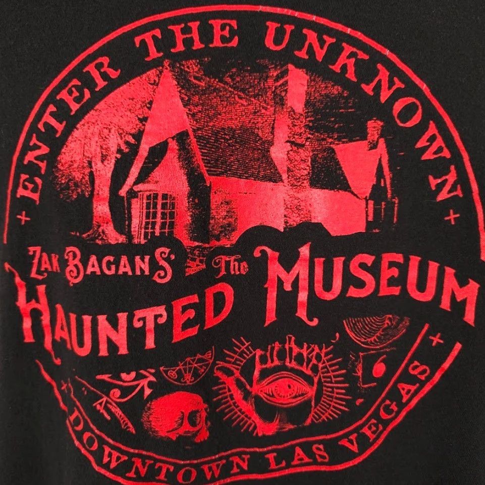 Vintage Zak Bagans Haunted Museum T Shirt Mens Medium Black Las Vegas Souvenir Made In USA Size US M / EU 48-50 / 2 - 3 Thumbnail