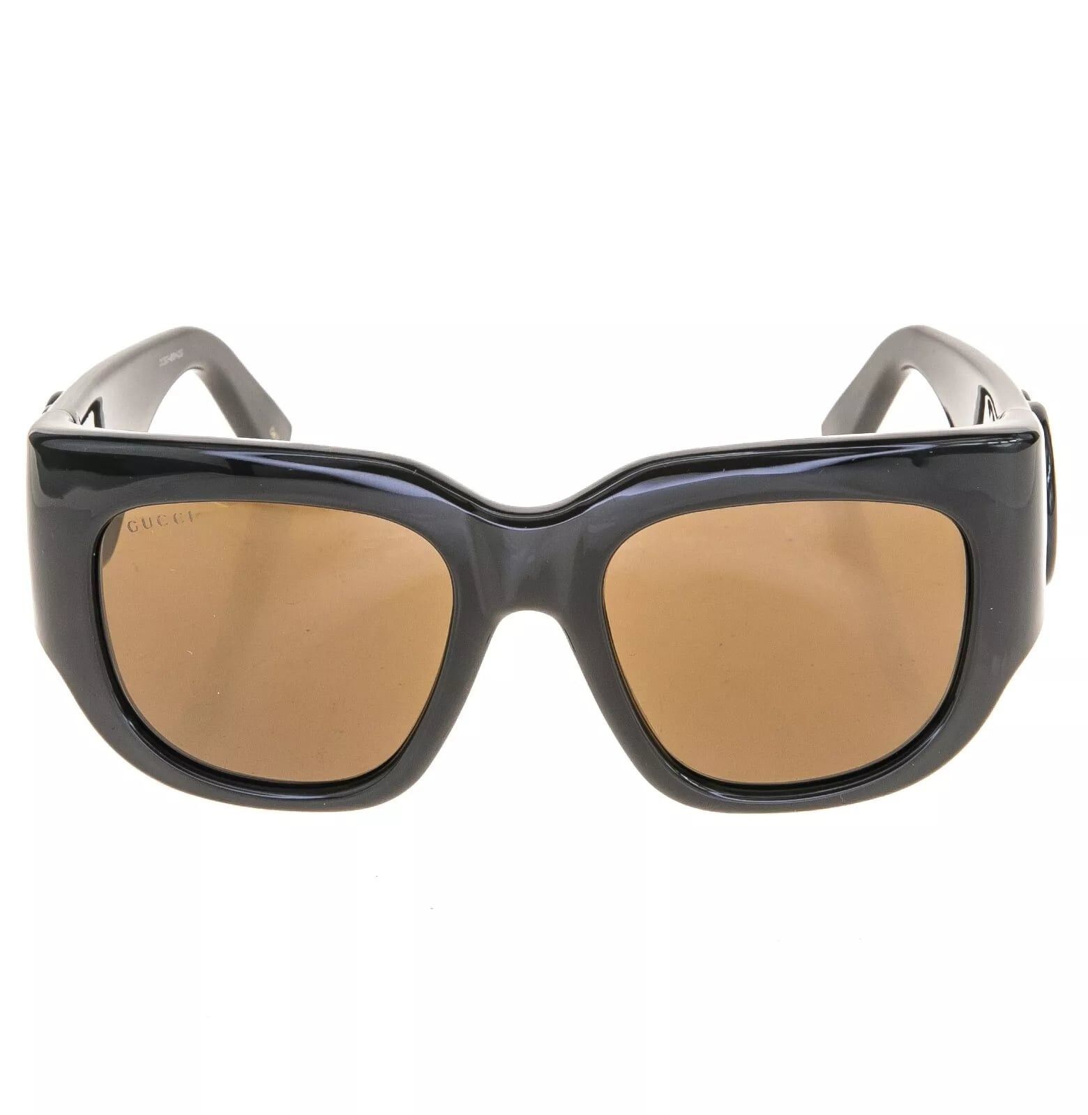Gucci GUCCI LIDO 1545 Brown Oval Chunky Gg1545S Sunglasses 002 Size ONE SIZE - 9 Thumbnail