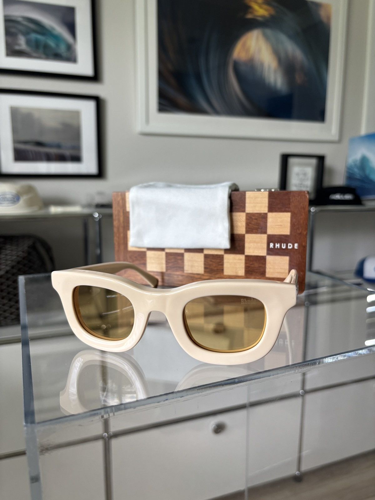 Rhude RHUDE - NEW RHODEO FRAME SUNGLASSES Size ONE SIZE - 15 Thumbnail