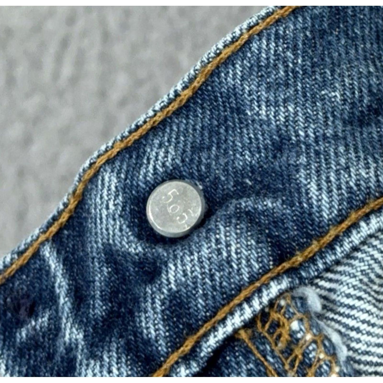 Levi's VINTAGE Levi's 505 Jeans Men 30x33 Blue Denim 585 Button 90s Made in USA USA Retro Classic 5-Pocket Logo 90s Levi's 505 Men Jeans Size US 30 / EU 46 - 7 Thumbnail