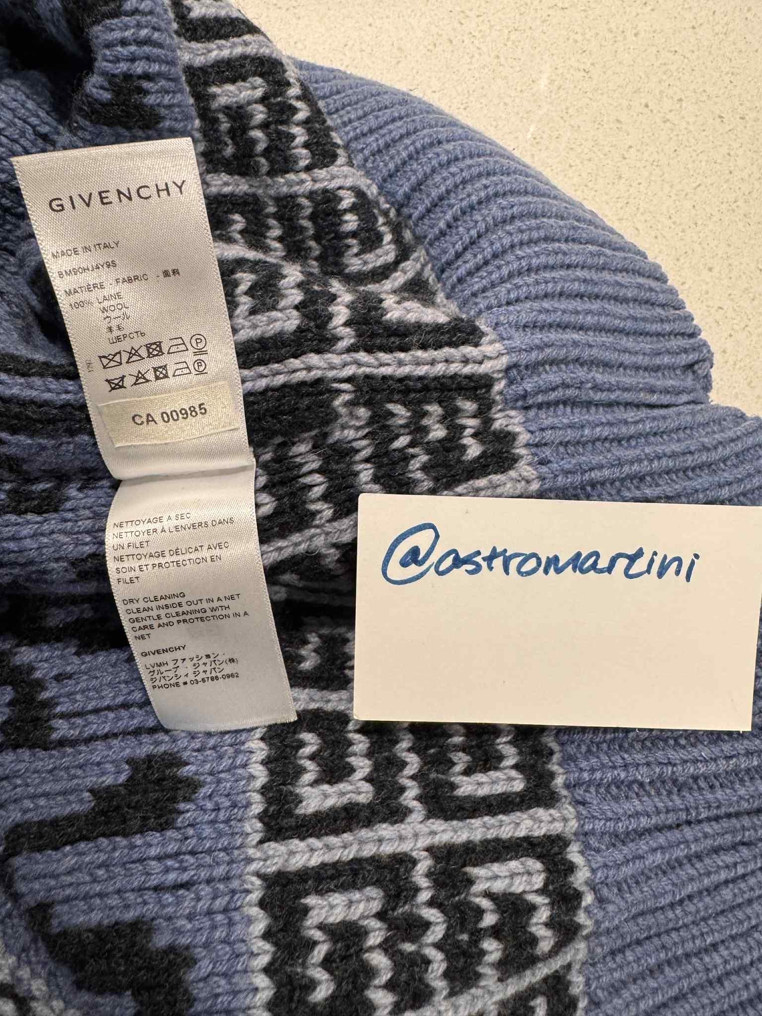 Givenchy Givenchy x Chito SS22 Runway Lambswool Crewneck Sweater Size US M / EU 48-50 / 2 - 5 Thumbnail