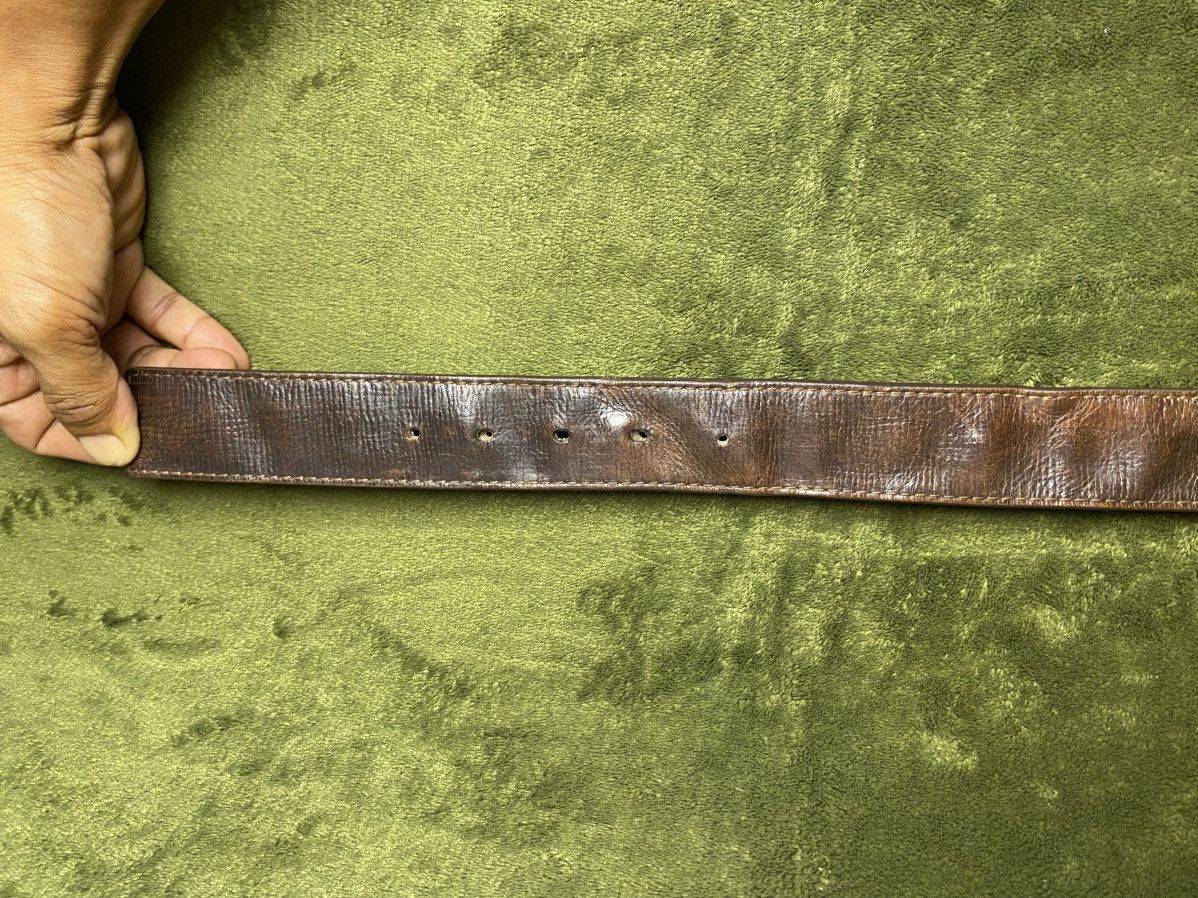 Louis Vuitton Vintage LOUIS VUITTON Leather Belt Brown M6902 Size 34 - 10 Thumbnail