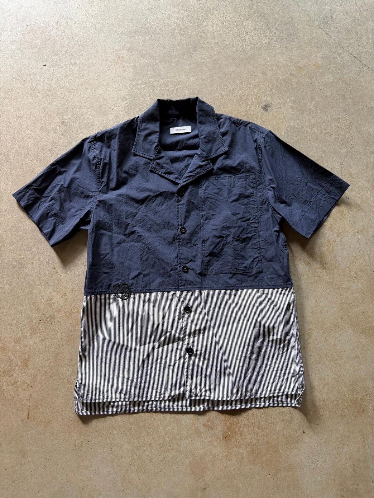 Tim Coppens Tim Coppens Blue Stripe Button Up Shirt Sz S/M Size US S / EU 44-46 / 1 - 1 Thumbnail