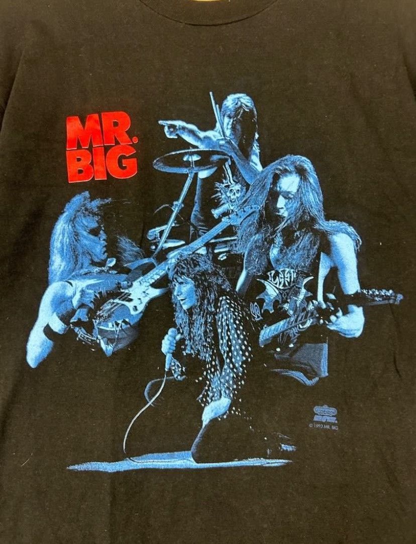 Band Tees × Vintage Vintage 90s Mr Big Bump A Head Tour Tees/ Hard Rock / Glam Size US L / EU 52-54 / 3 - 3 Thumbnail