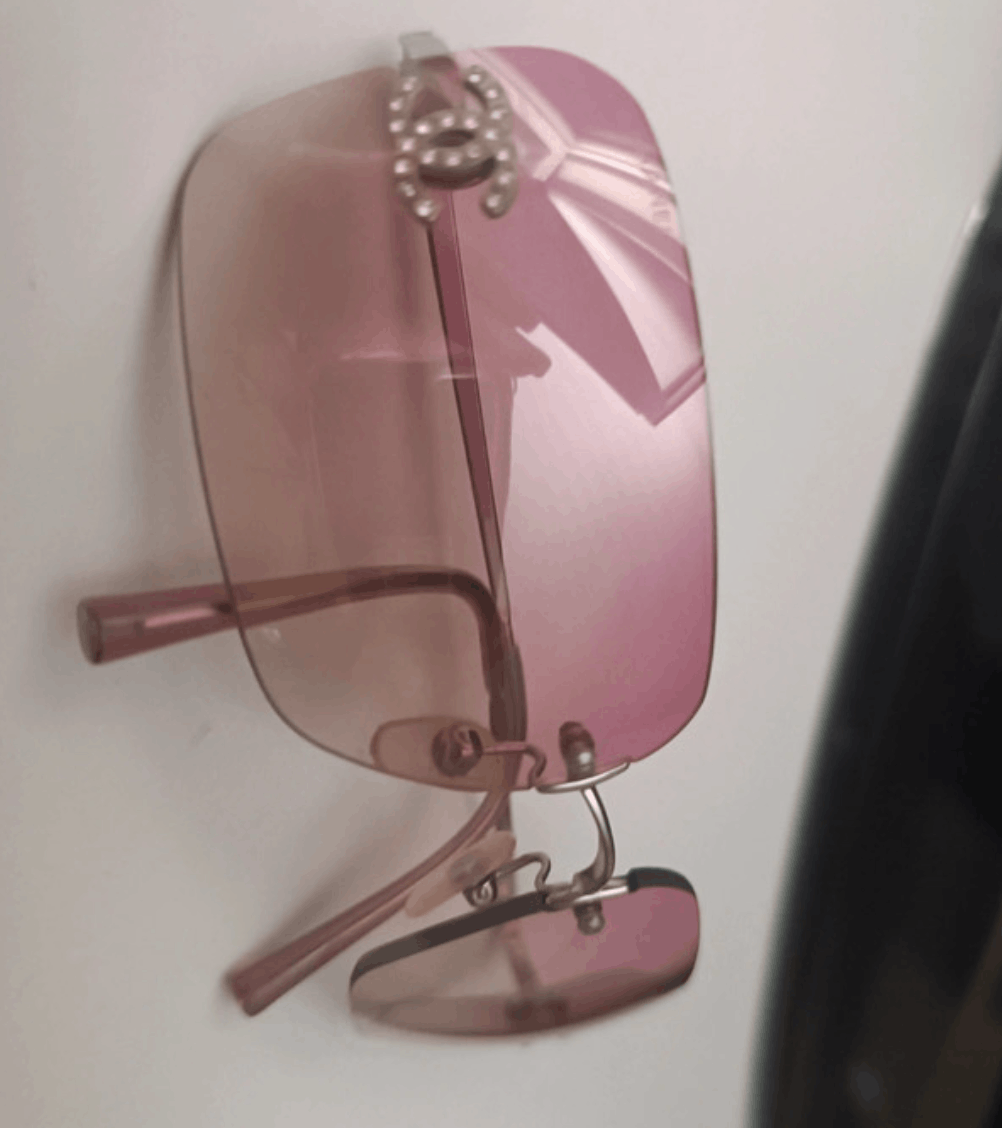 Chanel Chanel Sunglasses 🇺🇸 TAX FREE 4017-D Rhinestone CC Rimless Size ONE SIZE - 1 Thumbnail