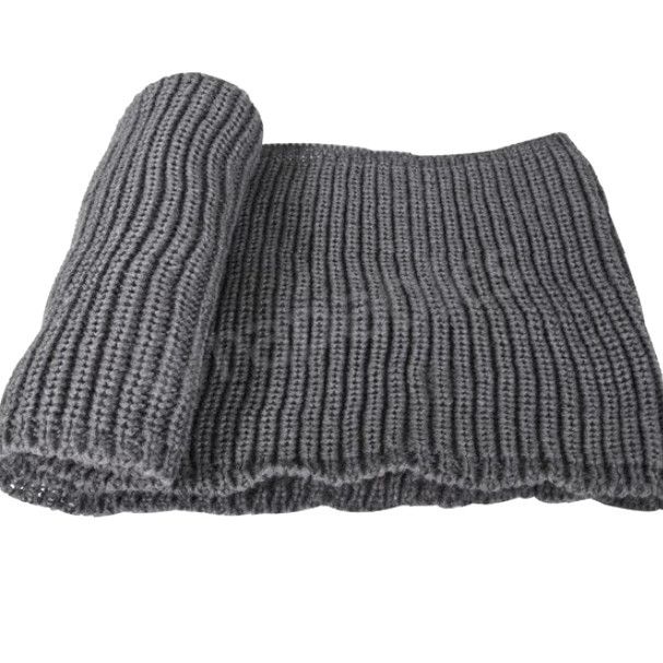 Vintage Wrapables Infinity Scarf Gray Winter Knit Acrylic Women 46" Circumference 10.5"W Size ONE SIZE - 4 Thumbnail