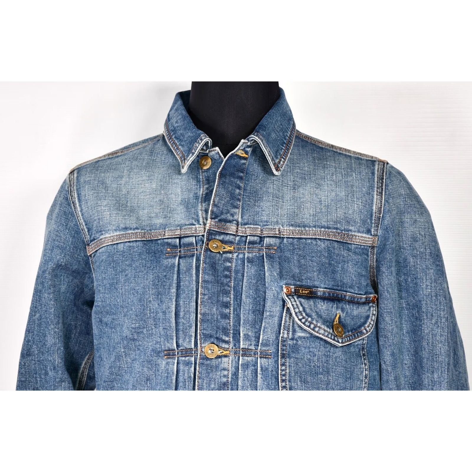 Lee LEE Cowboy Jacket Denim Jacket Men's M Blue 100% Cotton Regular Size M Vintage? (clear) Size US M / EU 48-50 / 2 - 3 Thumbnail