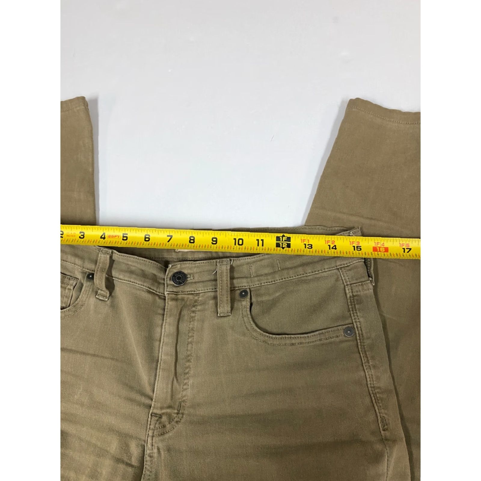 Madewell Madewell Jeans Skinny 9" High Rise Mid Rise 29 Brown Denim Women Slim Classic USA Pockets Regular Inseam 25" Zip Solid Size 29" - 4 Thumbnail