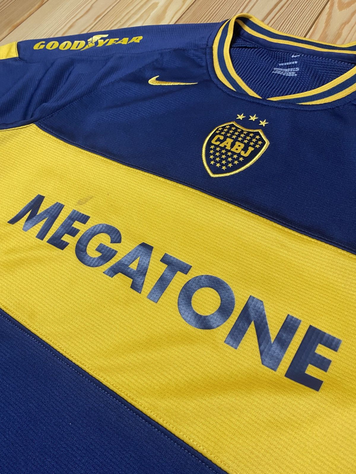 Nike Nike 2007-08 Boca Megatone Blue Home Jersey M Size US M / EU 48-50 / 2 - 2 Thumbnail