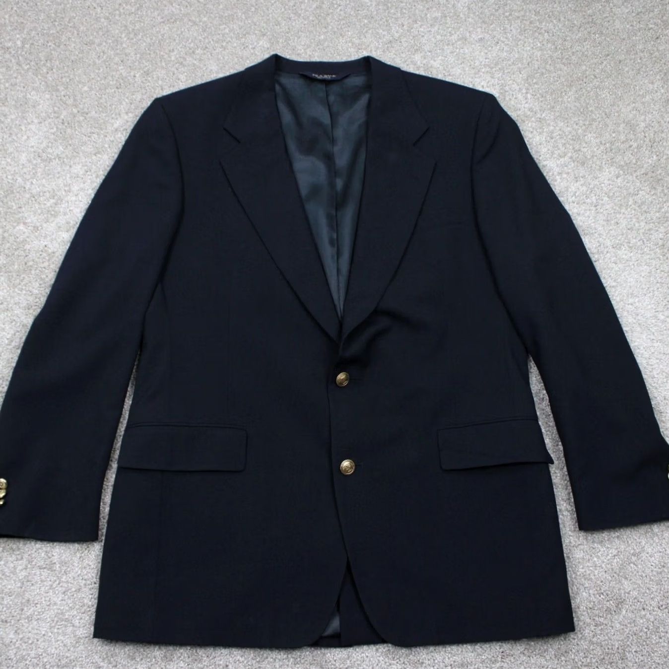 Jos. A. Bank Jos. A. Bank Blazer Men 46L Blue Wool/Cashmere Blend 2 Button Sports Jacket Coat Shirt? Size 46R - 2 Thumbnail