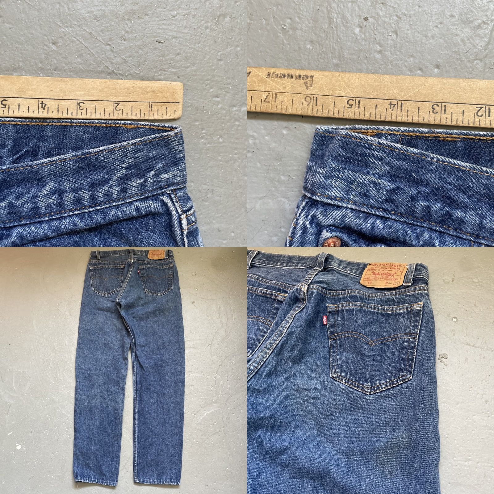 Levi's VINTAGE Levi's 501 XX Jeans Denim Men 34x36 Blue Medium Wash USA 80s 90s Workwear Straight Buttress? Size US 34 / EU 50 - 8 Thumbnail
