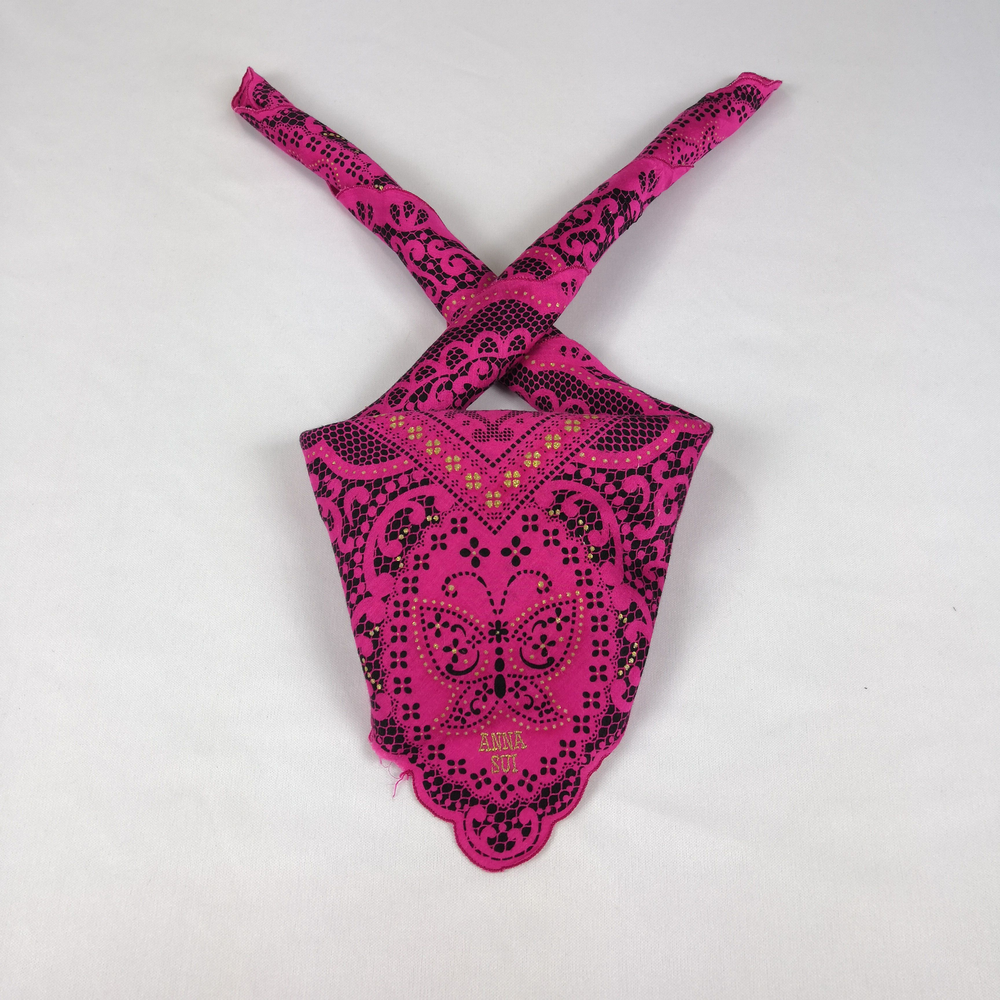 Japanese Brand Vintage Anna Sui Handkerchief Neckerchief Bandana - AC71965 Size ONE SIZE - 1 Thumbnail