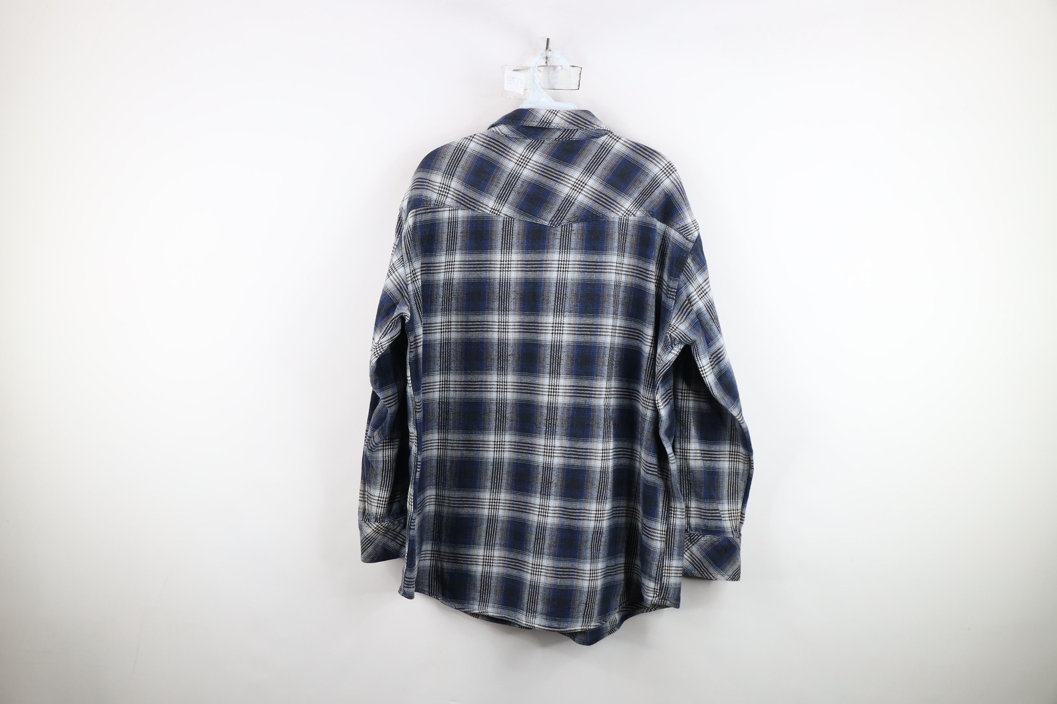 Vintage Vintage 90s Streetwear Flannel Western Snap Button Shirt Size US XXL / EU 58 / 5 - 9 Thumbnail