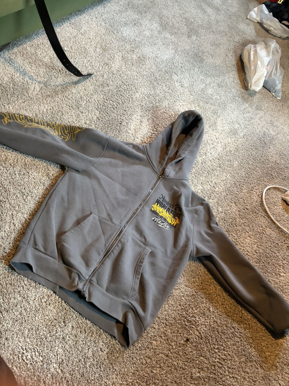 Hoodrich hoodrich hoodie grey and yellow Size US L / EU 52-54 / 3 - 1 Thumbnail