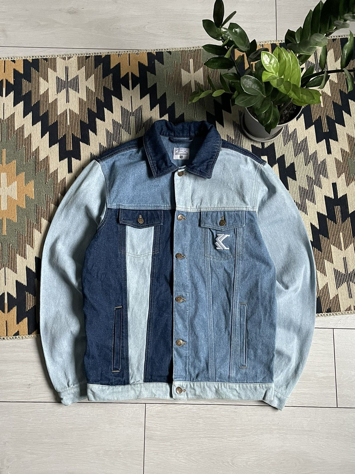 Karl Kani Karl Kani Big Logo Denim Jacket Size US S / EU 44-46 / 1 - 1 Thumbnail
