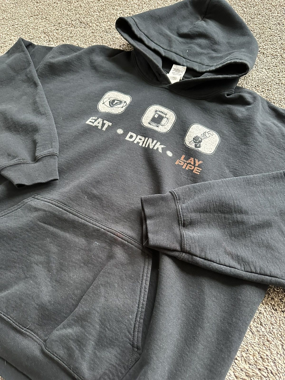 Gildan Y2K Lay pipe hoodie Size US XL / EU 56 / 4 - 2 Thumbnail