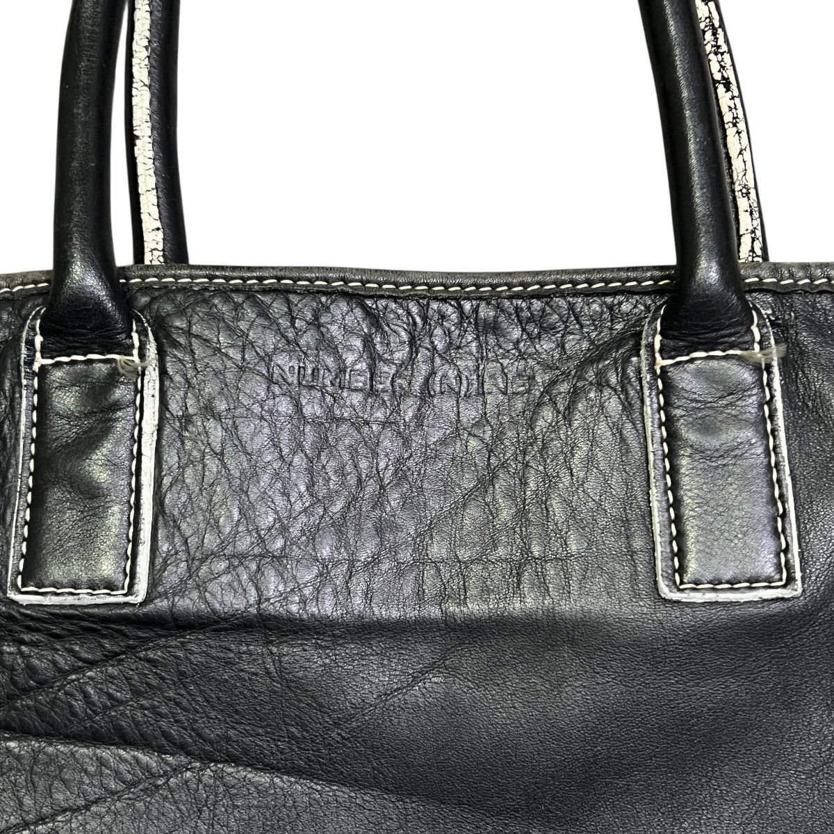 Number (N)ine NUMBER (N)INE 2000's Archive Leather Expandable Tote Bag Size ONE SIZE - 10 Thumbnail