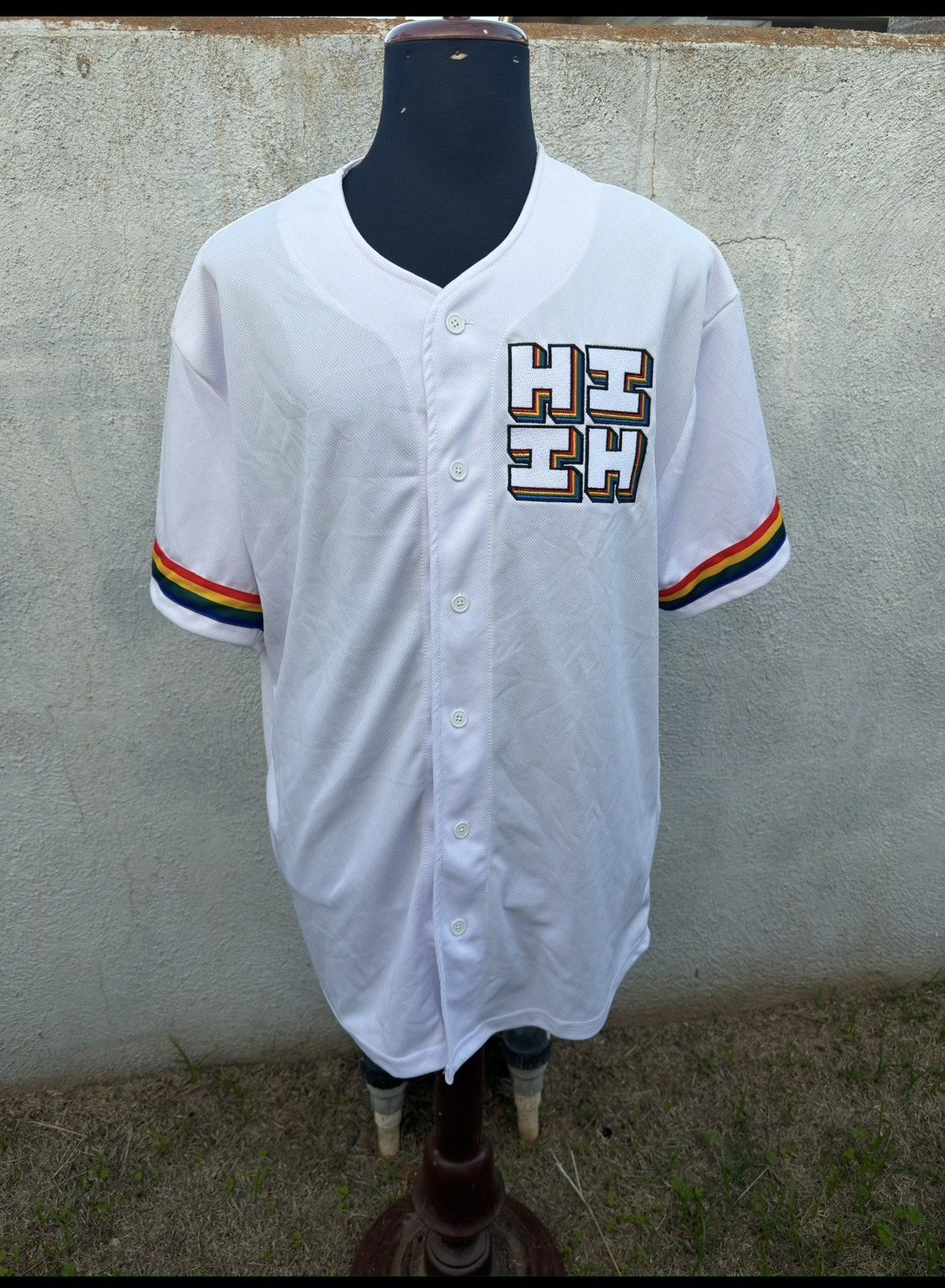 Other Hawaii's HI Finest Baseball Jersey White Rainbow Men's 2XL Size US XXL / EU 58 / 5 - 1 Thumbnail