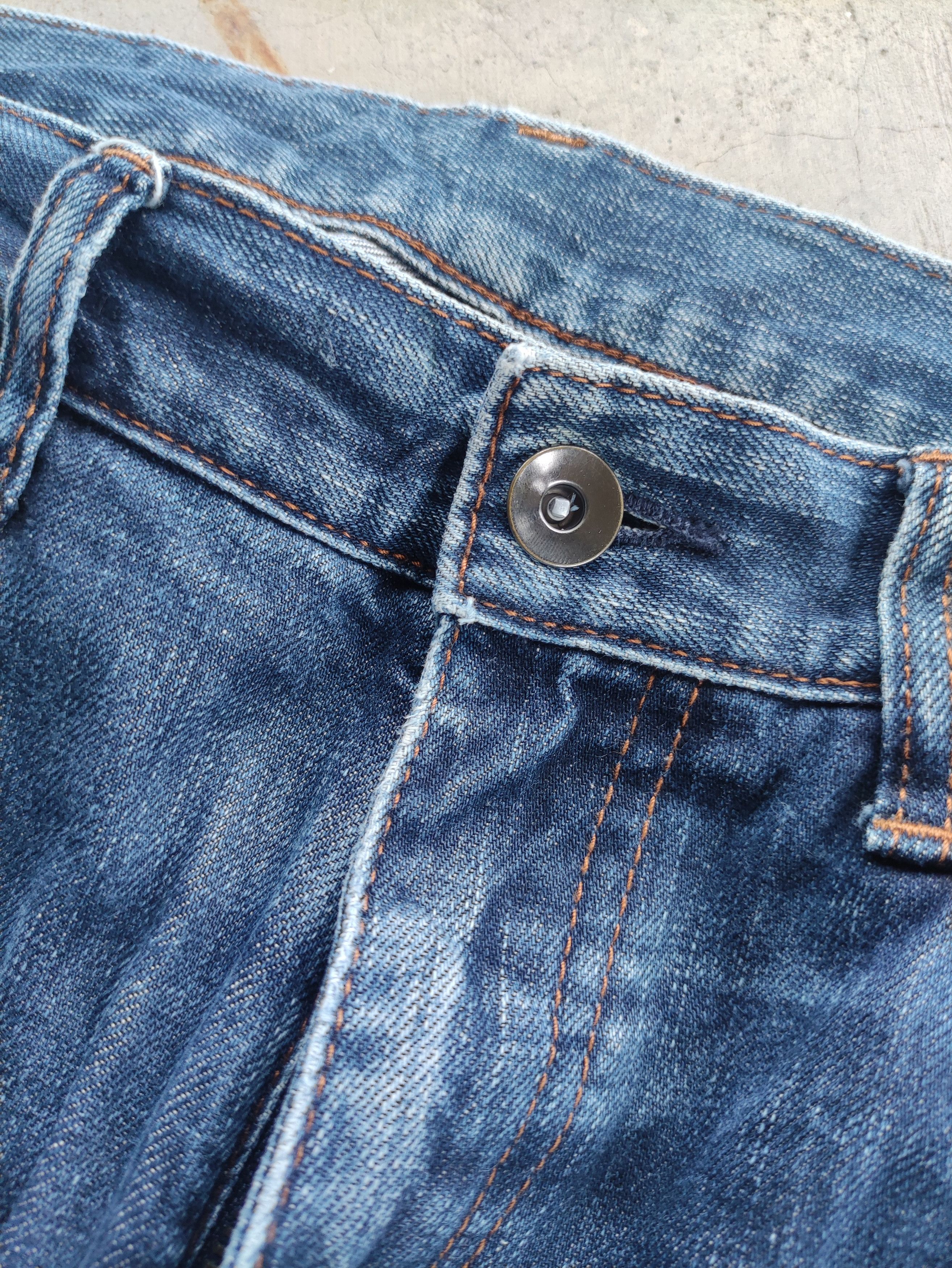 Japanese Brand Vintage Japanese Denim Distressed Faded Jean W33 Size US 33 - 5 Thumbnail