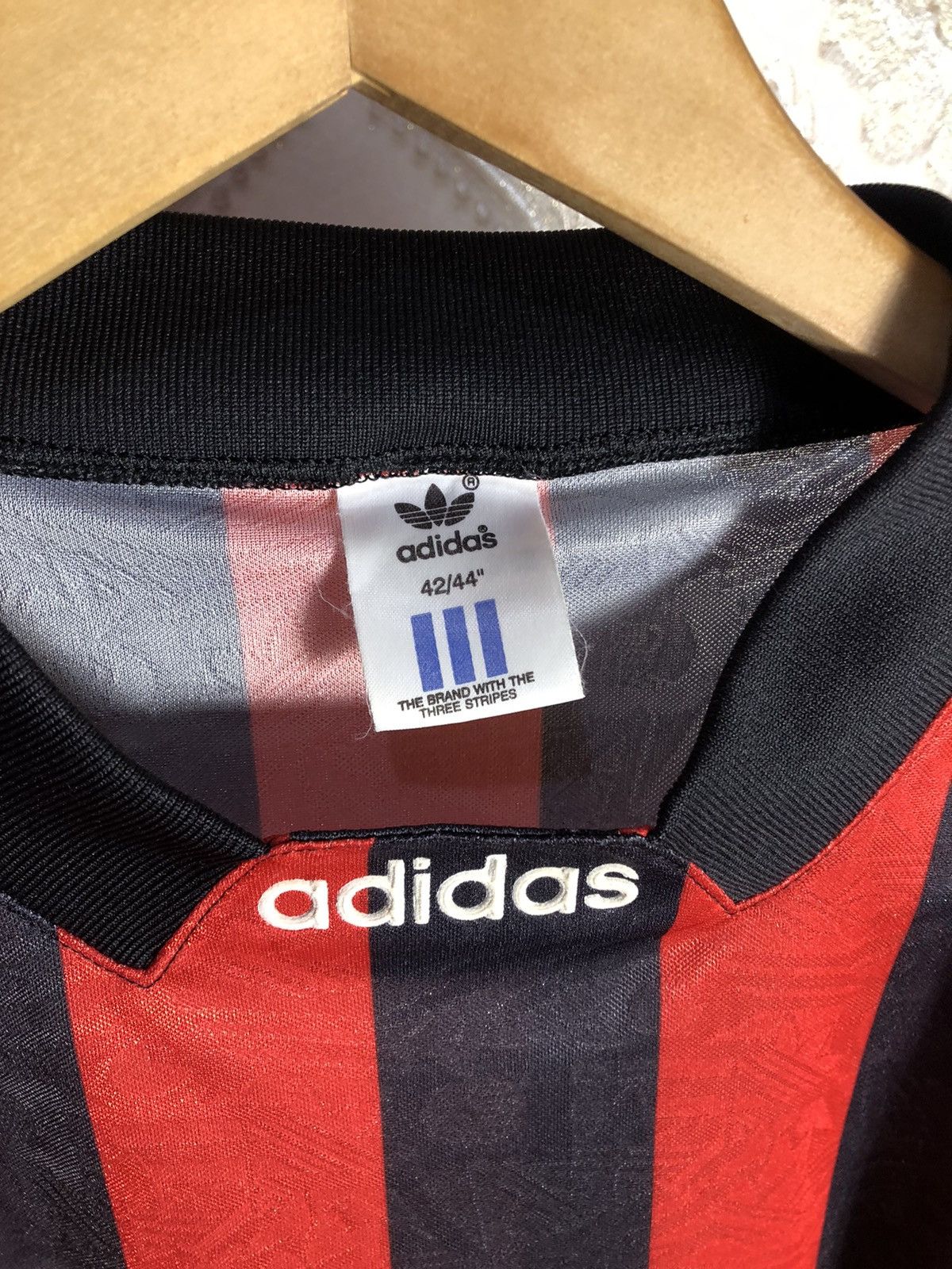 Adidas × Vintage VERY RARR ADIDAS BIG LOGO T-SHIRT GERMANY SOCCER JERSEY 90s Size US L / EU 52-54 / 3 - 3 Thumbnail