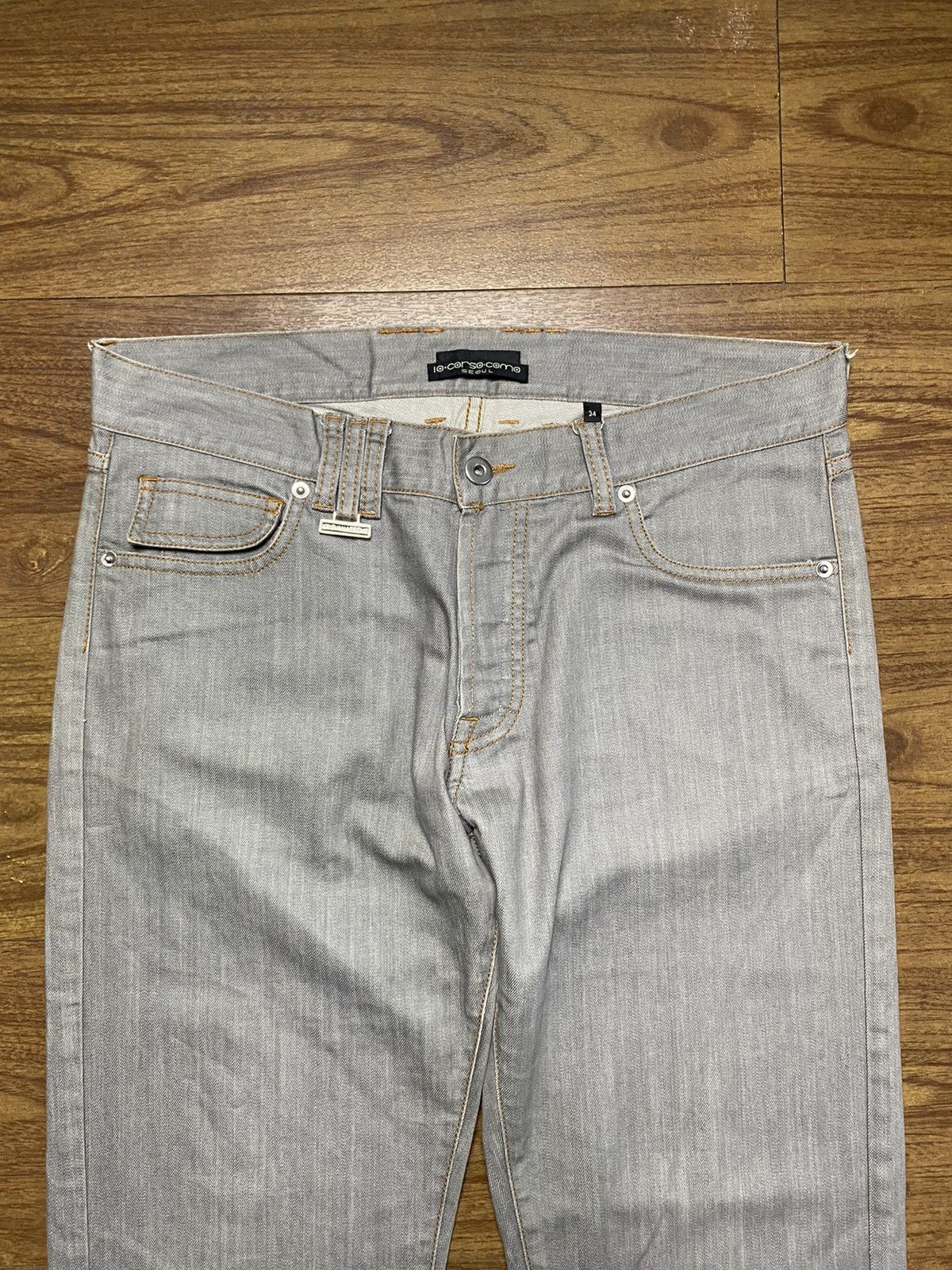 Kris Van Assche 10 Corso Como Exclusive Grey Denim Pants Size US 34 / EU 50 - 3 Thumbnail