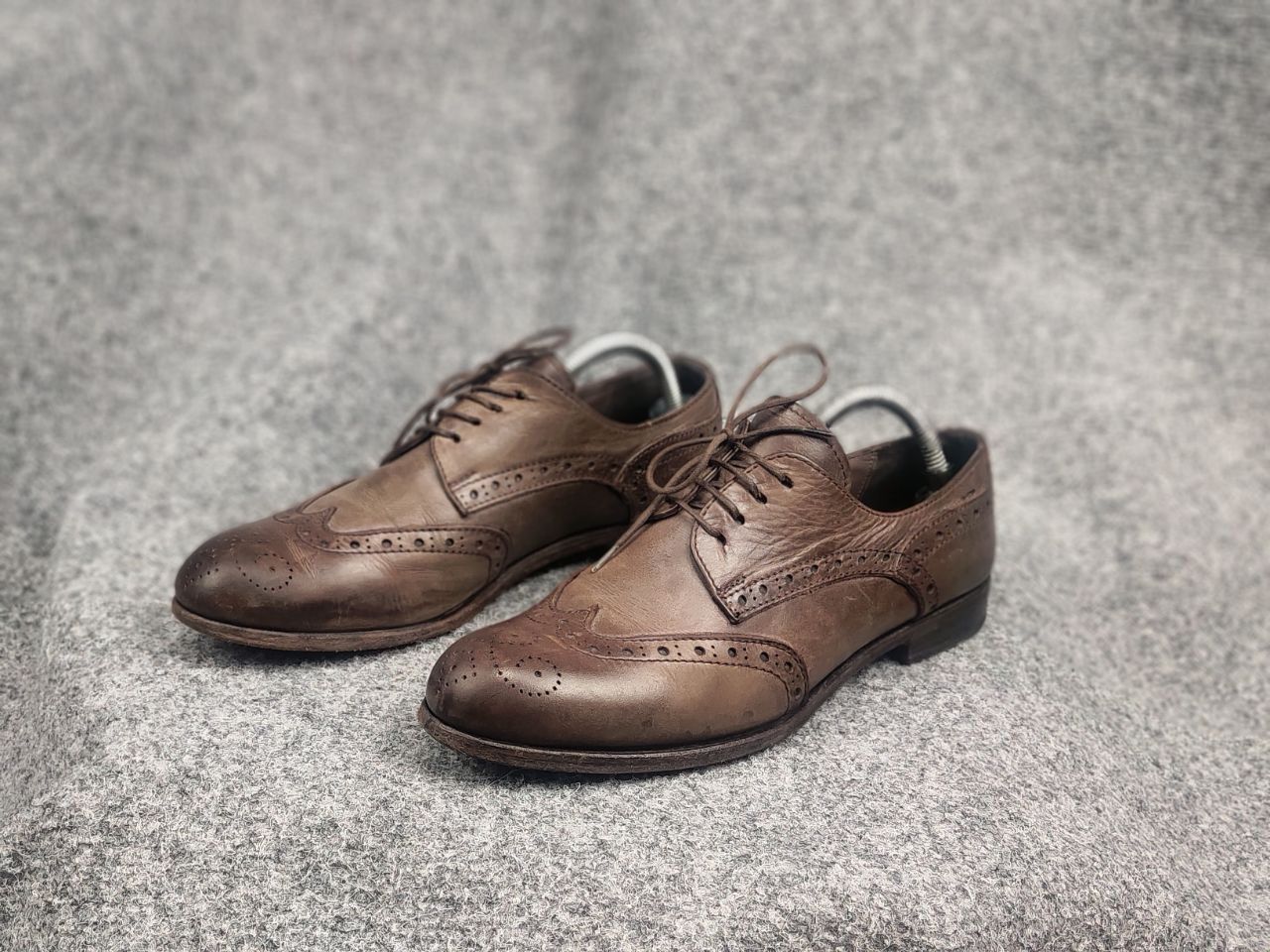 MoMA Moma Italy Design Luxe Oxford Dress Shoes Leather Brown Size US 10 / IT 40 - 7 Thumbnail