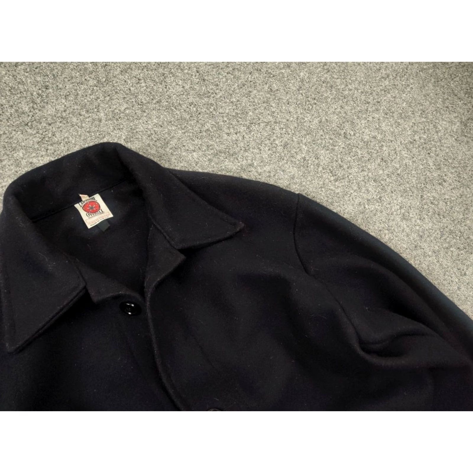 Gloverall VINTAGE Lancashire overall Jacket Men's XL Black Wool Heavy Work Jacket Size US 36 / EU 52 - 6 Thumbnail