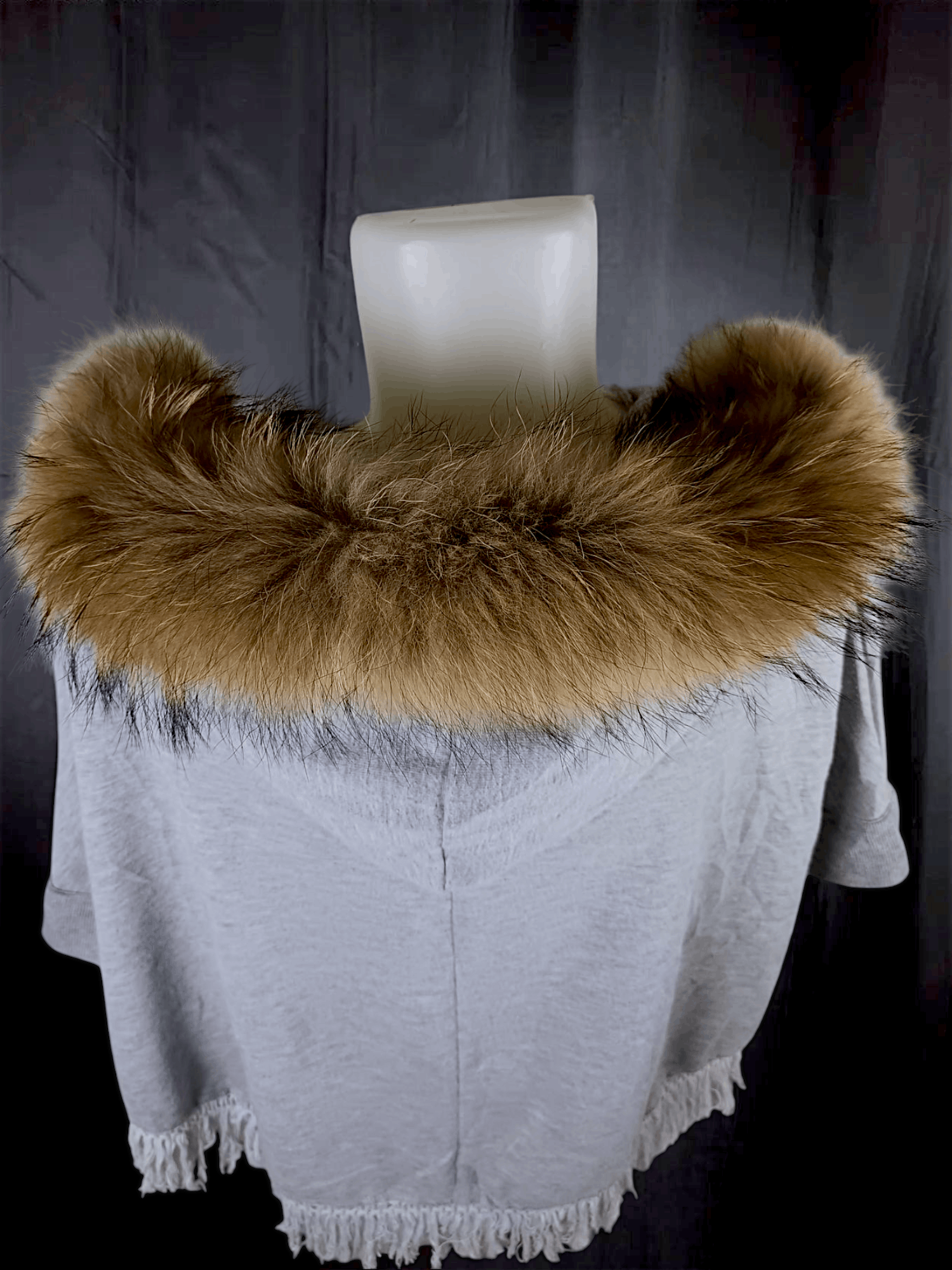 Japanese Brand × Le Grande Bleu (L.G.B.) "F" Vintage Fur Zipper Hoodie Tassel Poncho Size US L / EU 52-54 / 3 - 20 Thumbnail