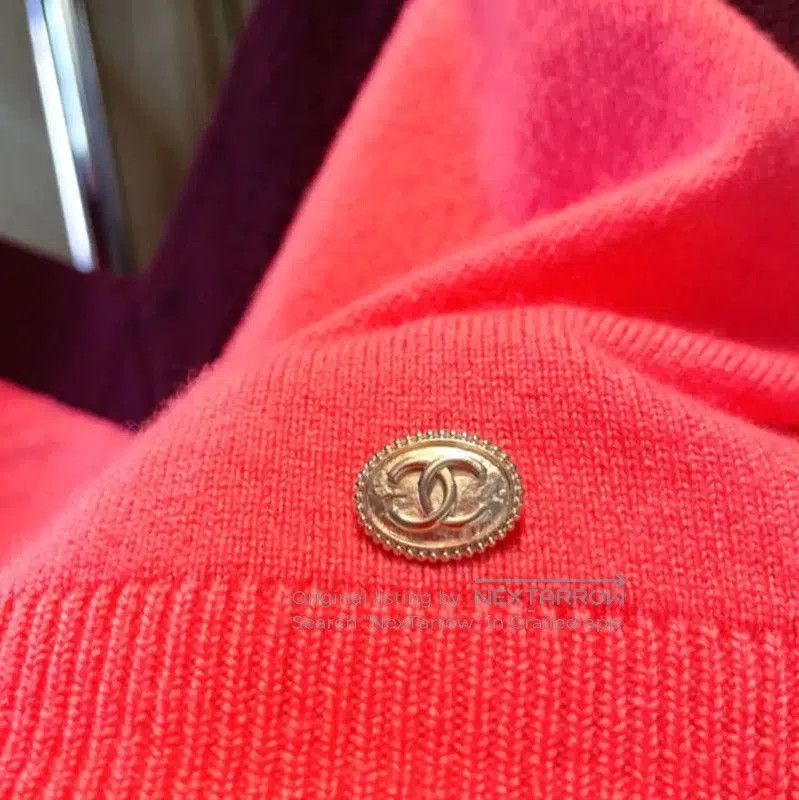 Chanel Chanel Pink Cashmere Pullover Sweater . Size S / US 4 / IT 40 - 6 Thumbnail