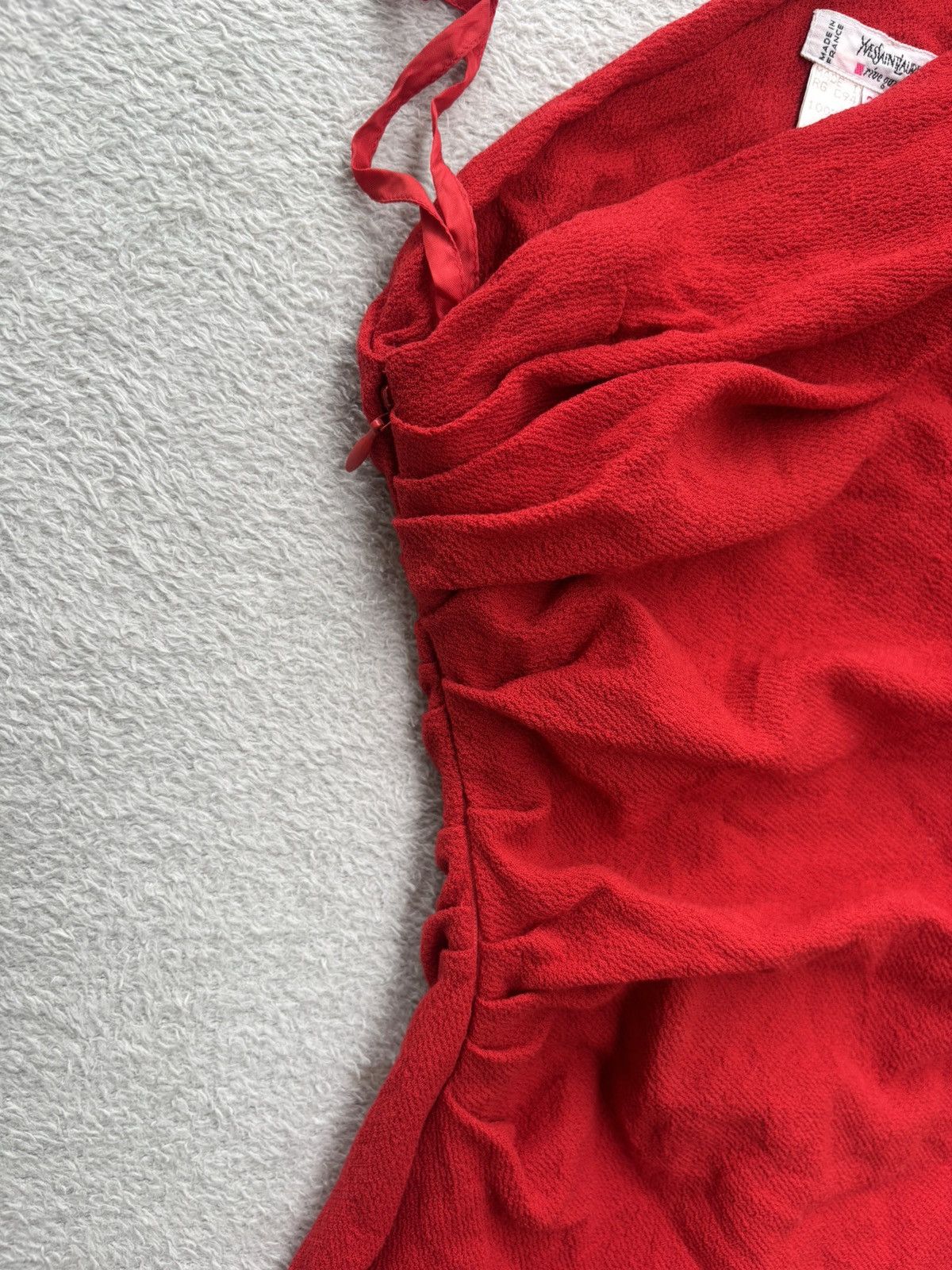 Yves Saint Laurent F/W 1994- Rive Gauche Couture- YSL- Asymmetrical Top Size XS / US 0-2 / IT 36-38 - 10 Thumbnail