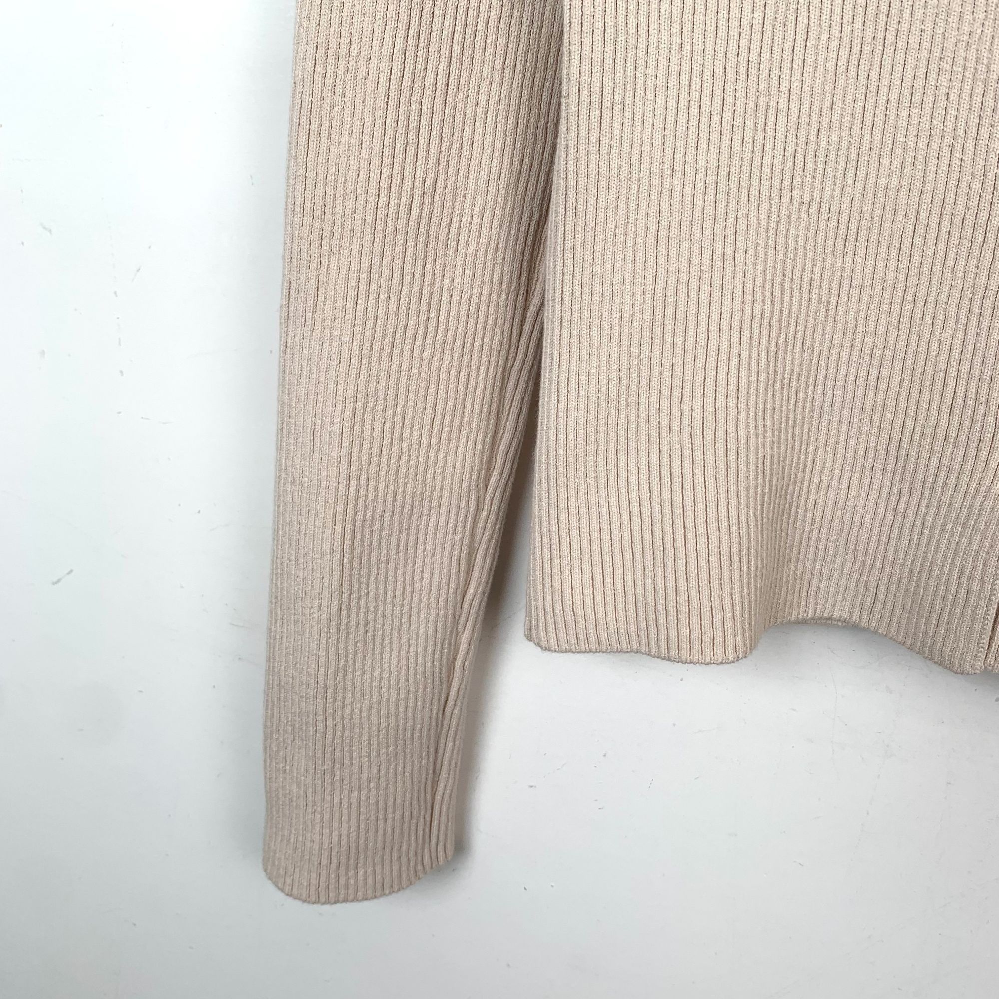 Fendi Fendi Beige Cotton Long Sleeve Knitted Cardigan (Size L) Size M / US 6-8 / IT 42-44 - 5 Thumbnail