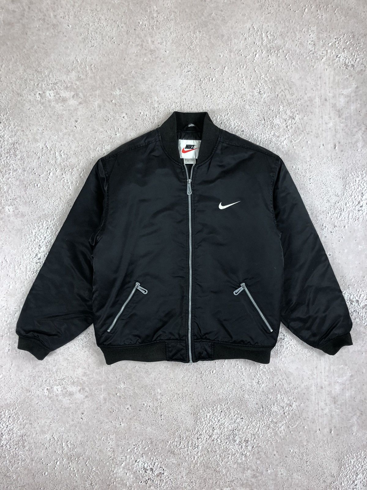 image of Nike Vintage Bomber in Black, Men's (Size Medium)