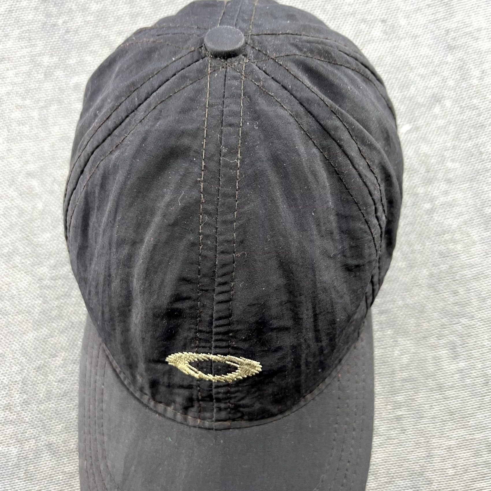 Oakley VINTAGE Oakley Baseball Cap One Size Gray Mens Adjustable 90s Y2K Solid Canvas Polyester Cap Size ONE SIZE - 3 Thumbnail