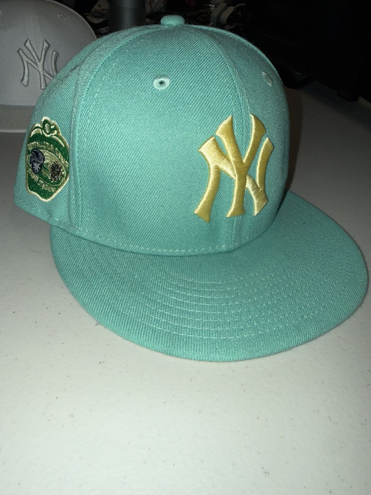 New Era 1977 all star game yankee stadium mint green hat | MLB Size ONE SIZE - 1 Thumbnail