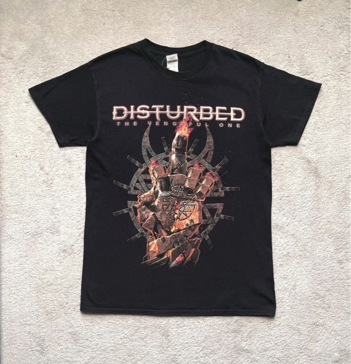 Vintage Vintage Black T-Shirt Tee Disturbed The Vengeful One Tour Size US M / EU 48-50 / 2 - 1 Thumbnail