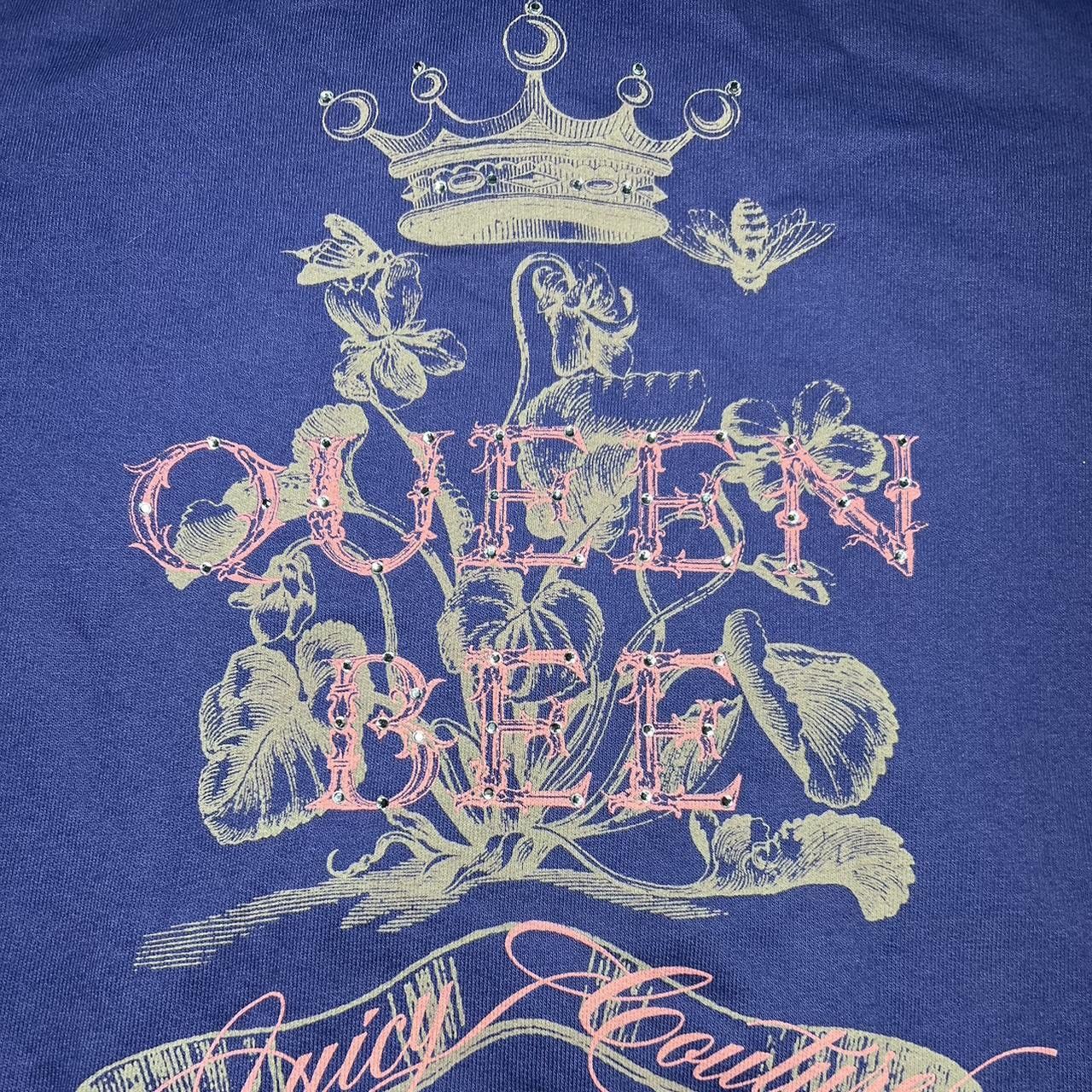 Juicy Couture Juicy Couture Queen Bee Shirt Zip Up Hoodie y2k Size M / US 6-8 / IT 42-44 - 3 Thumbnail