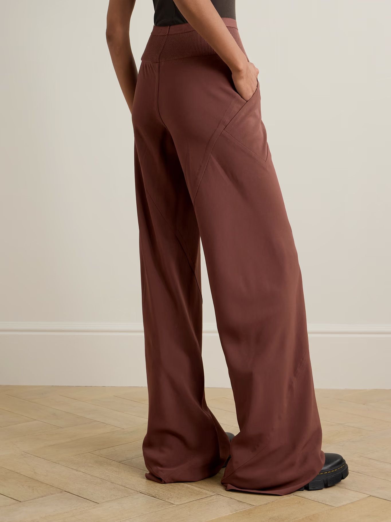 Rick Owens o1y0126 Sweatpant in Brown Size 27" / US 4 / IT 40 - 3 Thumbnail