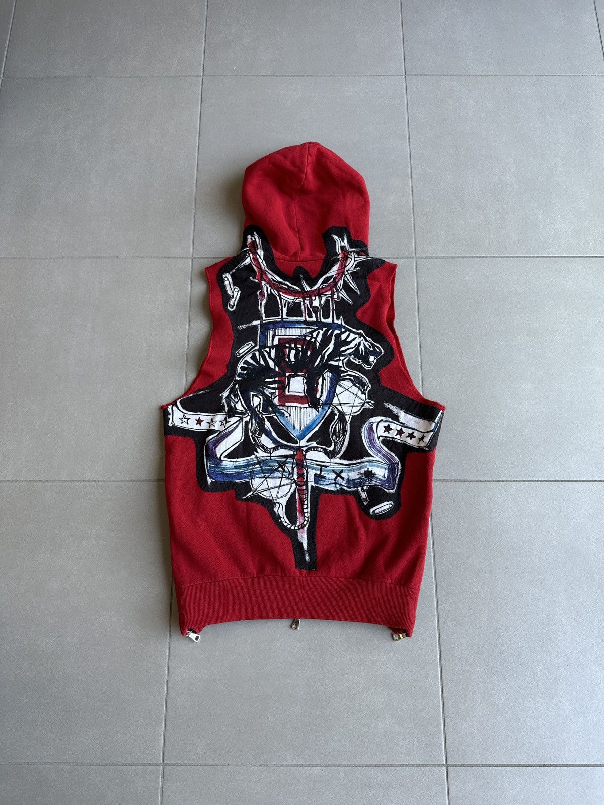 Balmain Balmain Ss/11 graffiti zip up hoodie | Grailed