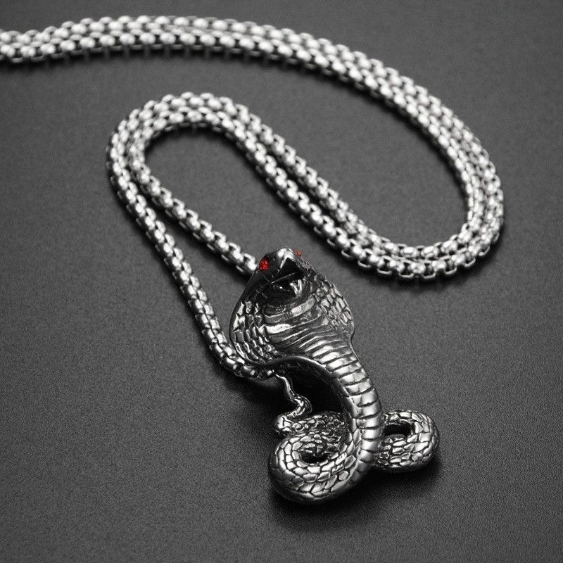 Jewelry Horror Cobra Pendant Necklace Size ONE SIZE - 5 Thumbnail