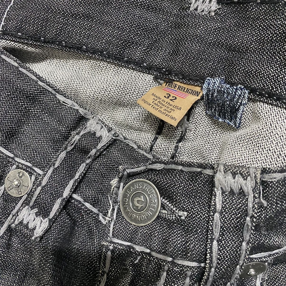 True Religion True Religion Reflected Ricky Flap Black Denim Jeans Size US 34 / EU 50 - 20 Thumbnail