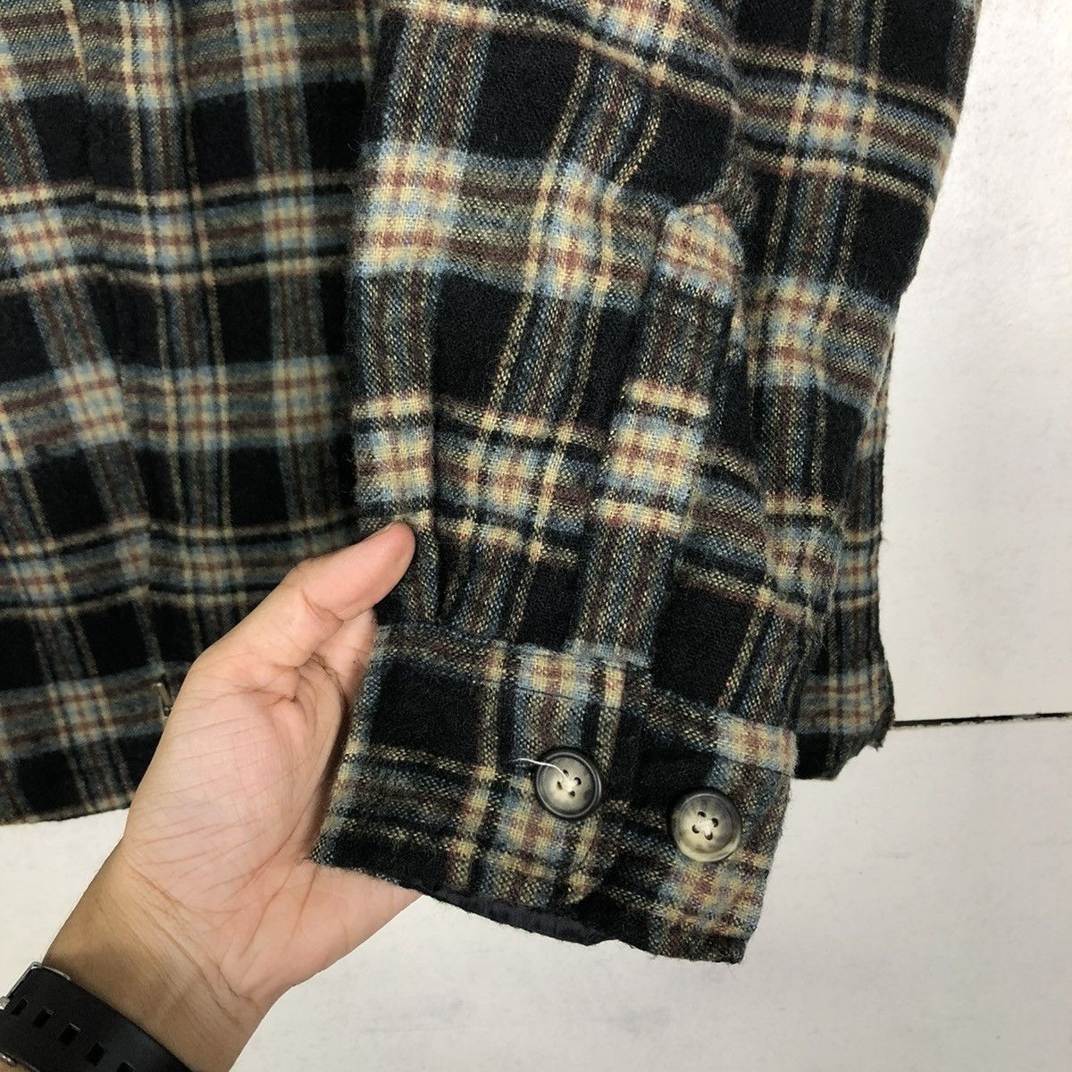 Flannel 🔥VINTAGE ZIPPER FLANNEL JACKET CONVERSE ALL STAR TARTAN Size US L / EU 52-54 / 3 - 15 Thumbnail