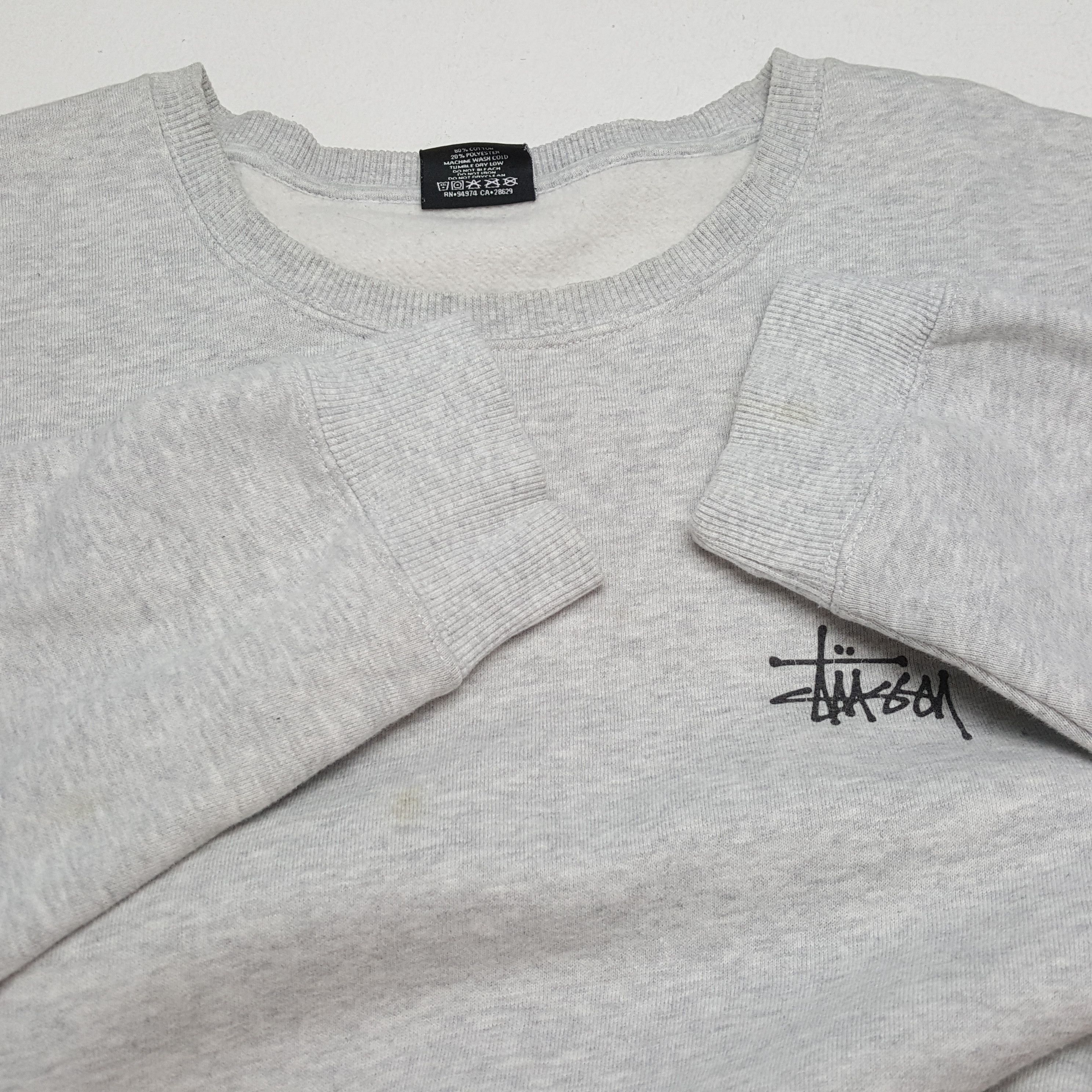 Stussy × Vintage Vintage STUSSY American Streetwear Skateboard Sweatshirts Size US M / EU 48-50 / 2 - 9 Thumbnail