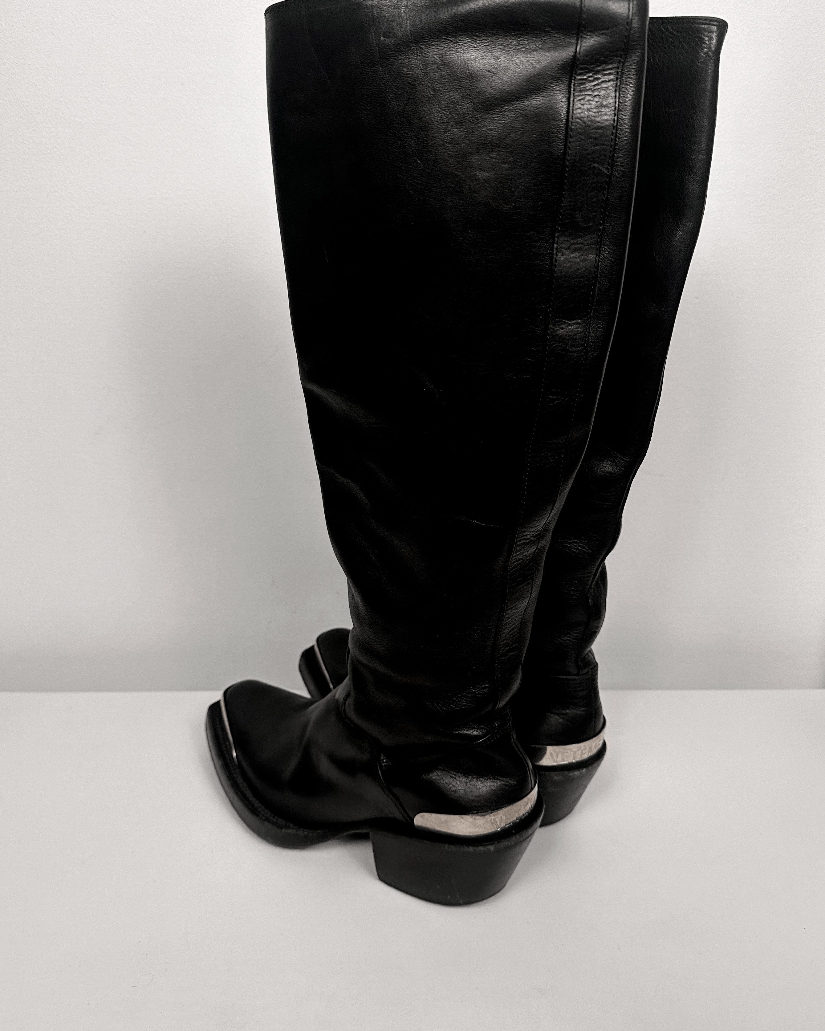 Vetements Vetements Metal Toe Cap Western Cowboy Boots Size US 5 / EU 37 - 2 Thumbnail
