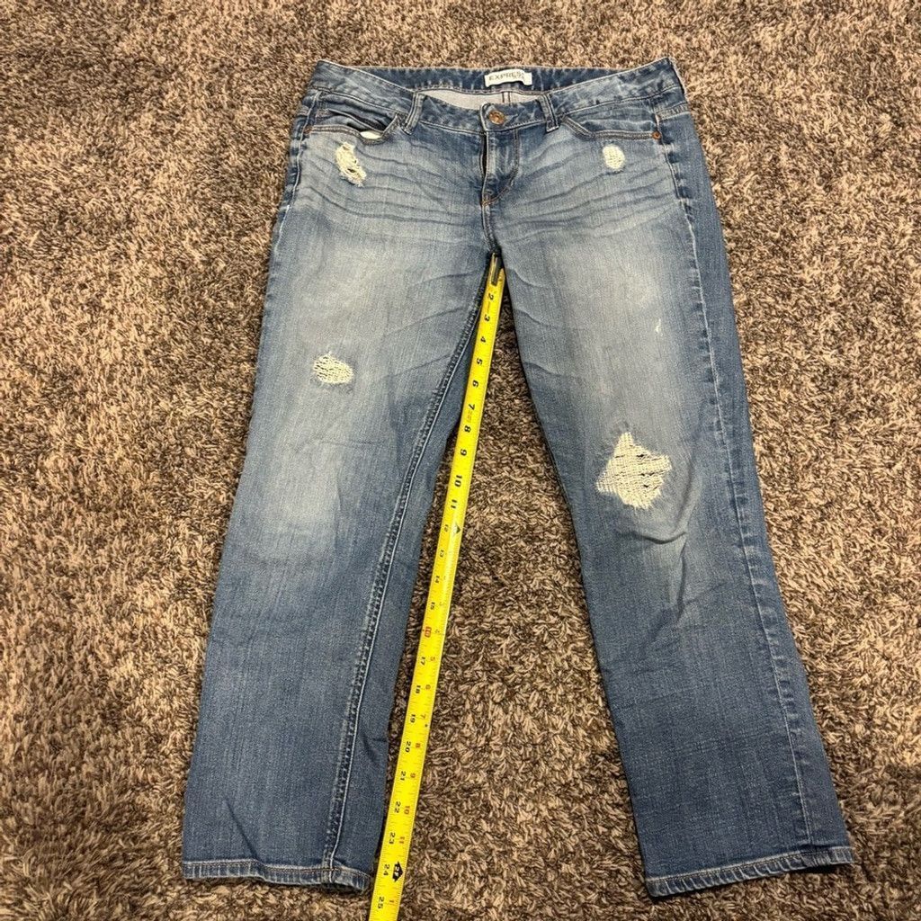 Express Women's Express Boyfriend Relaxed Fit Low Rise Jeans Size 30" / US 8 / IT 44 - 3 Thumbnail