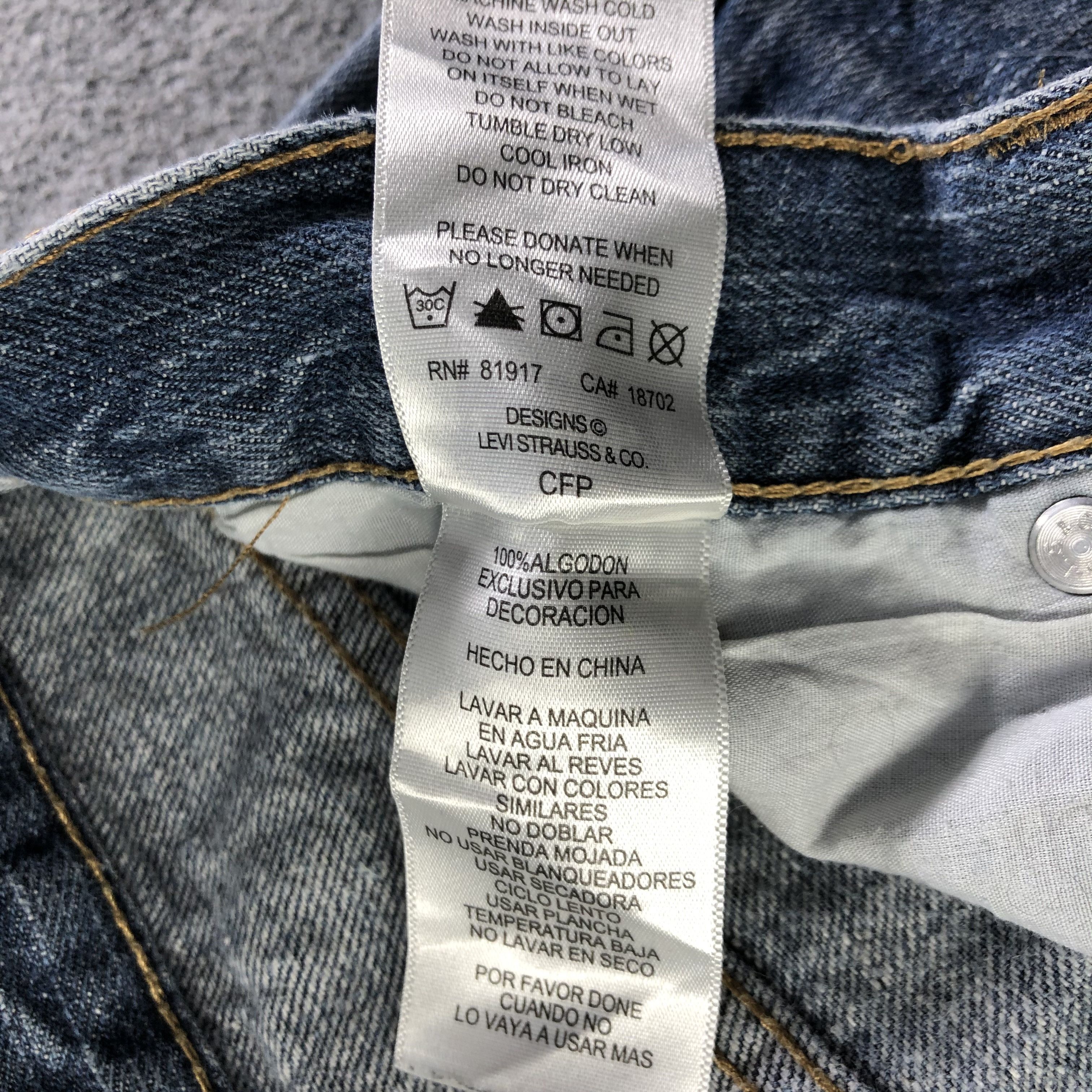 Levi's Vintage Blue Wash Levis 550 Jeans-J3390 Size 30" / US 8 / IT 44 - 10 Thumbnail