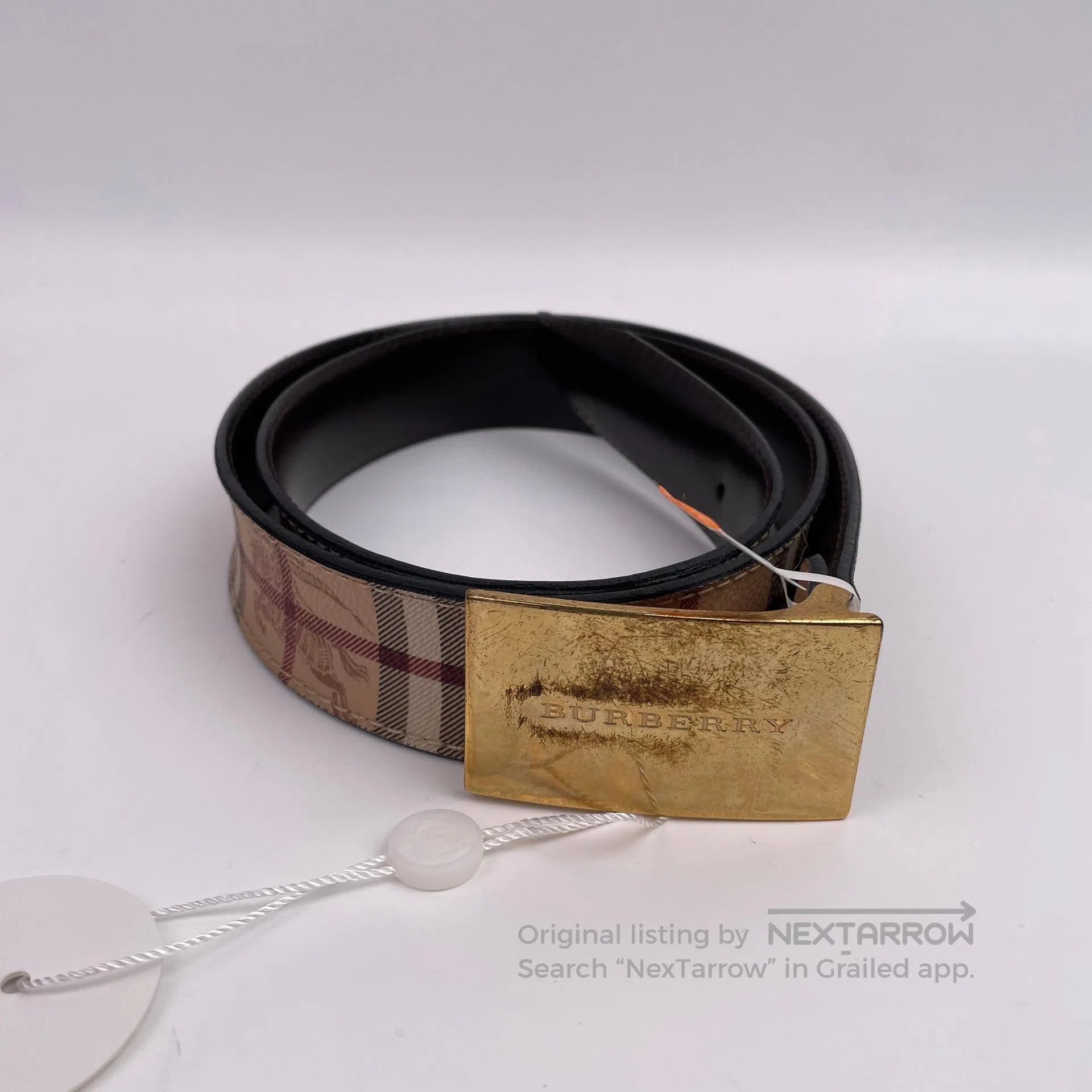 Burberry Burberry size 100 Brown Classic Plaid Belt Size 100| Size ONE SIZE - 2 Thumbnail